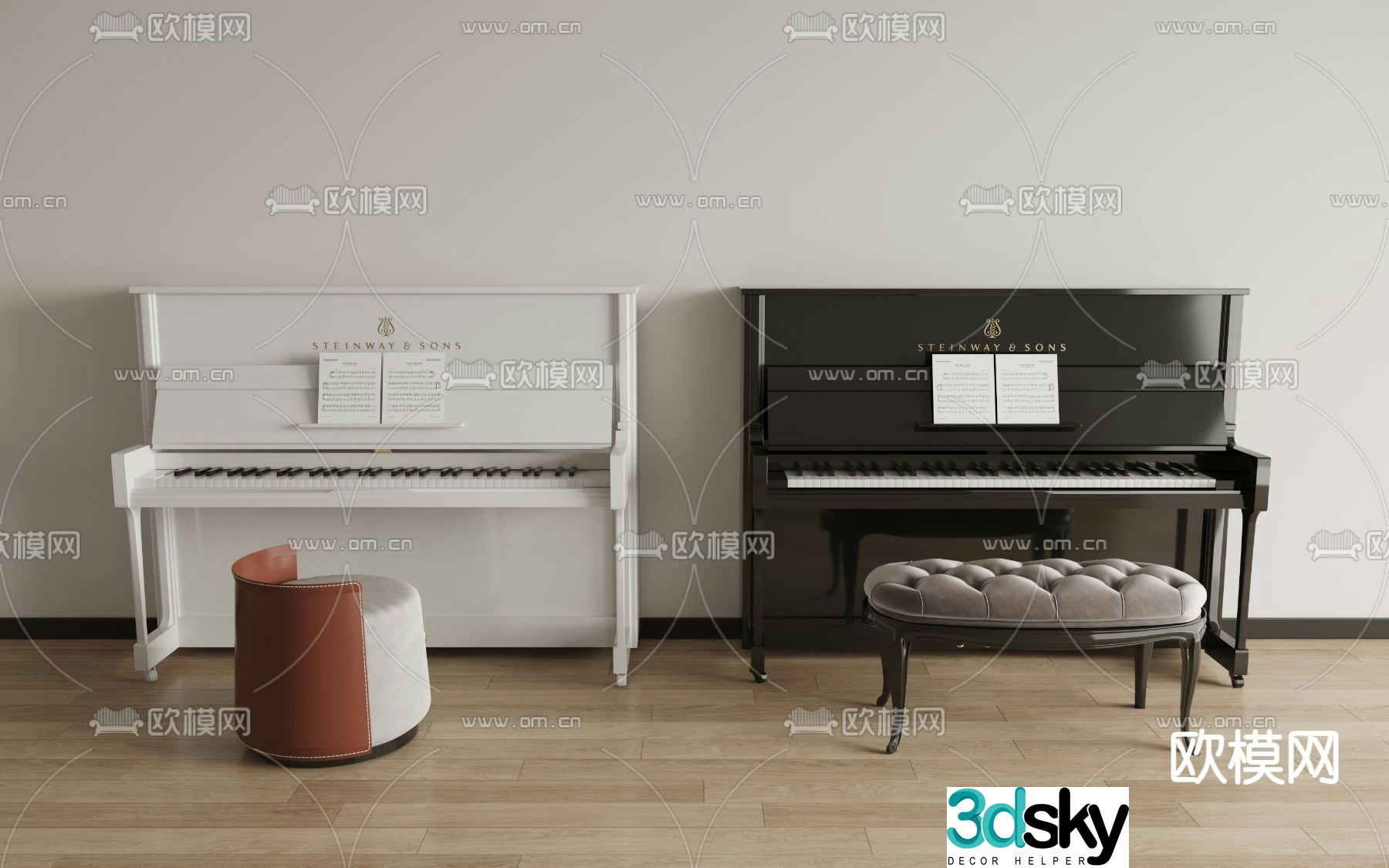 piano 3d model