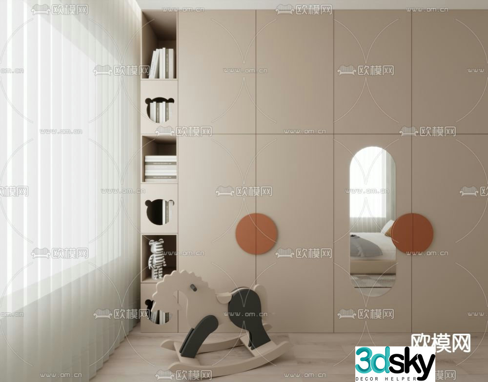 Children’s wardrobe 3d model