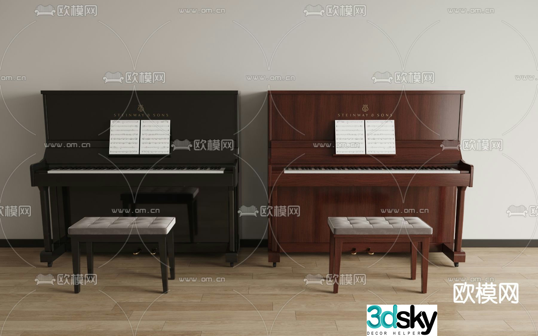 piano 3d model
