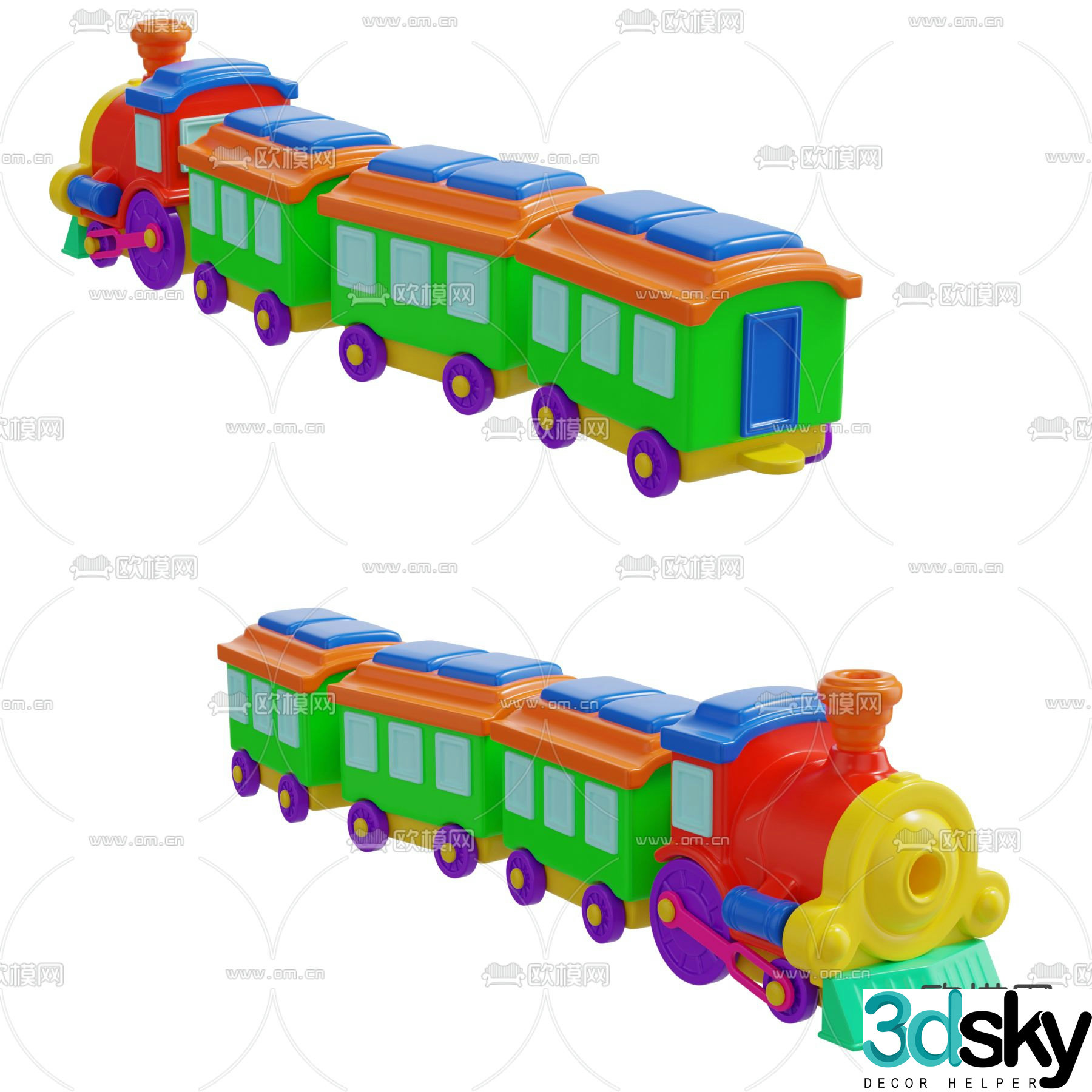 Children’s toys train toys 3d model