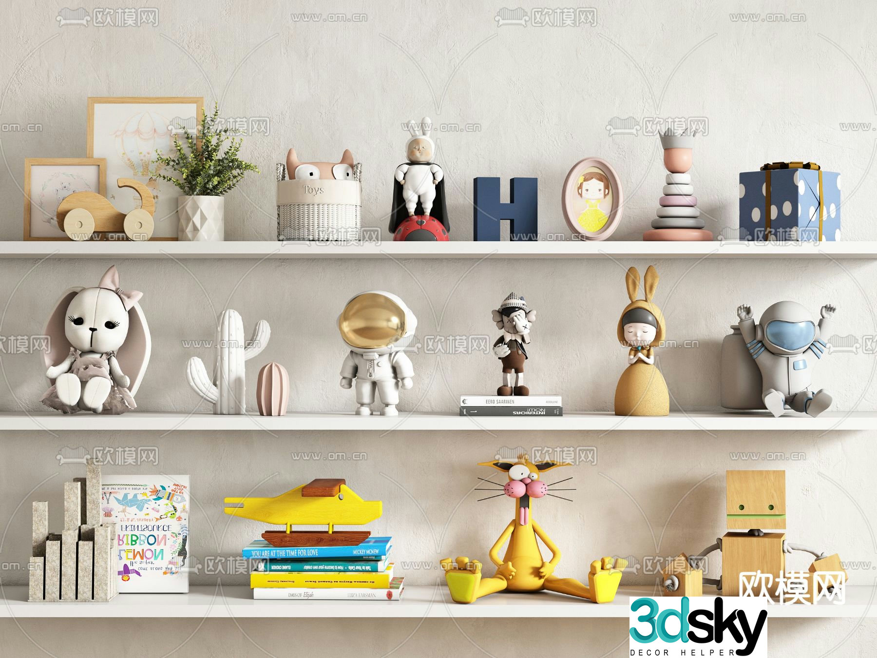Children’s decorations toys dolls 3d model