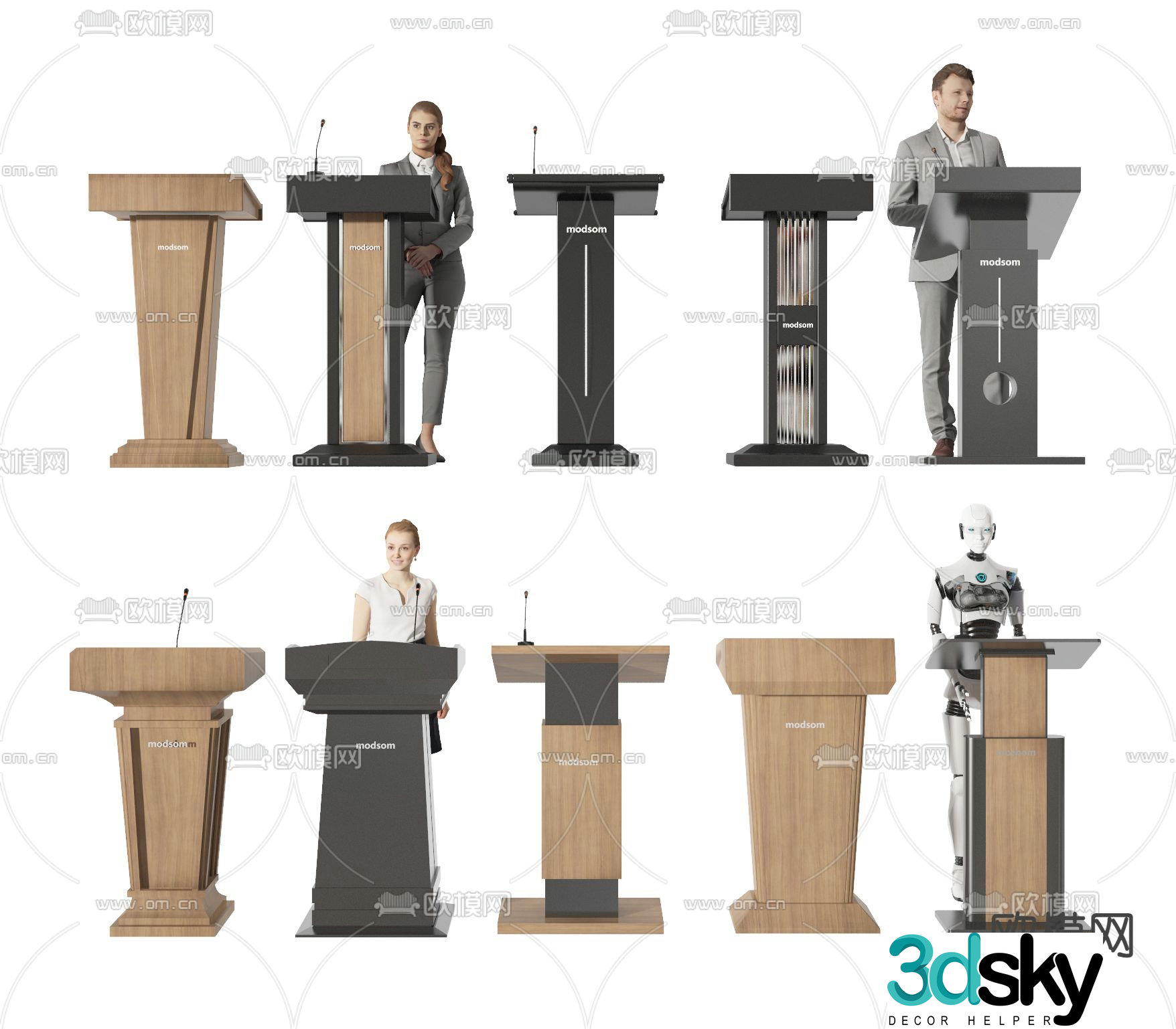 podium hosting podium award podium podium 3d model