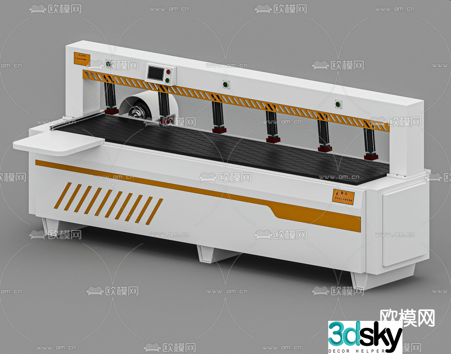 Side hole punching machine 3d model