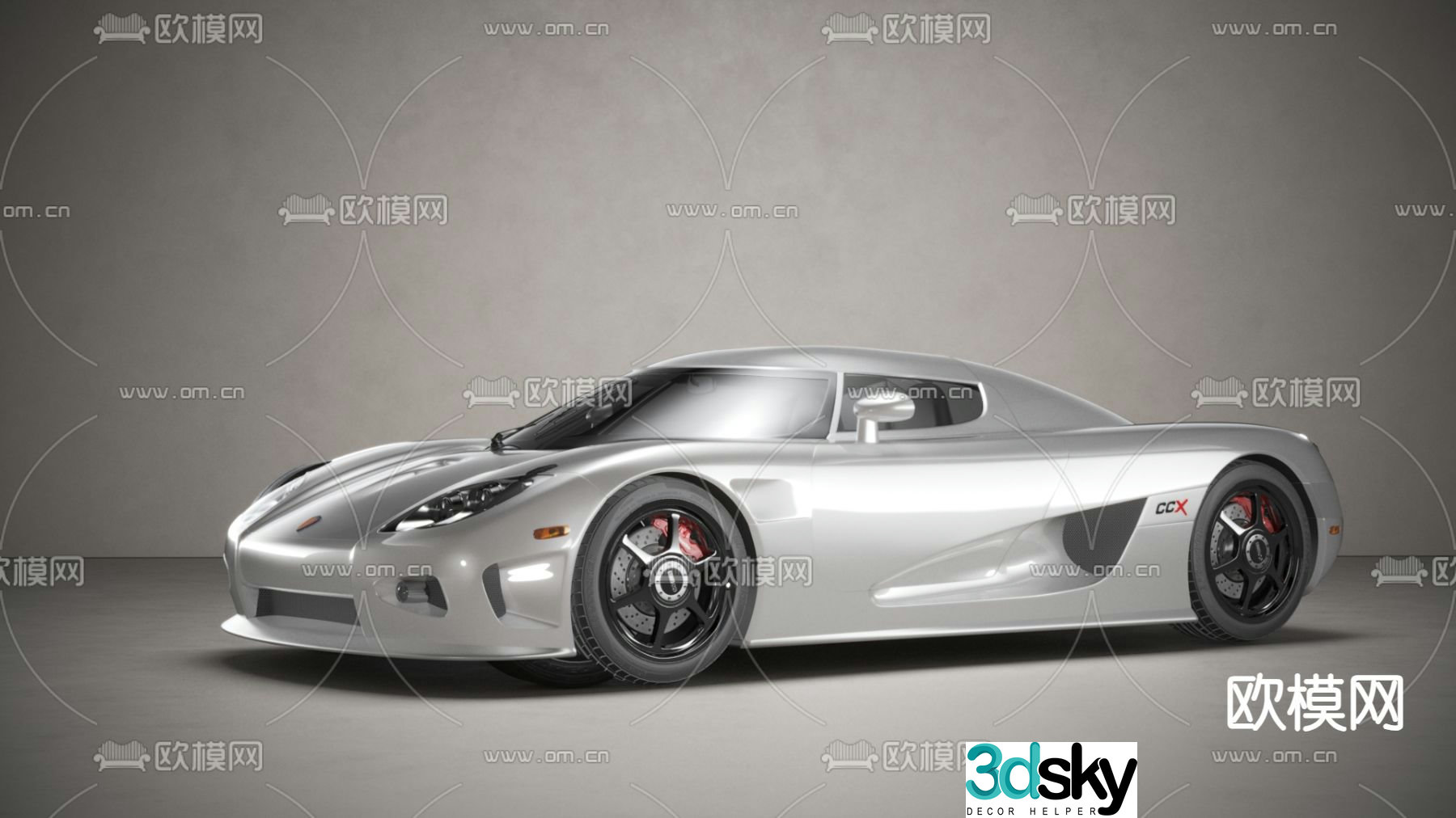 car koenigsegg sports car 3d model