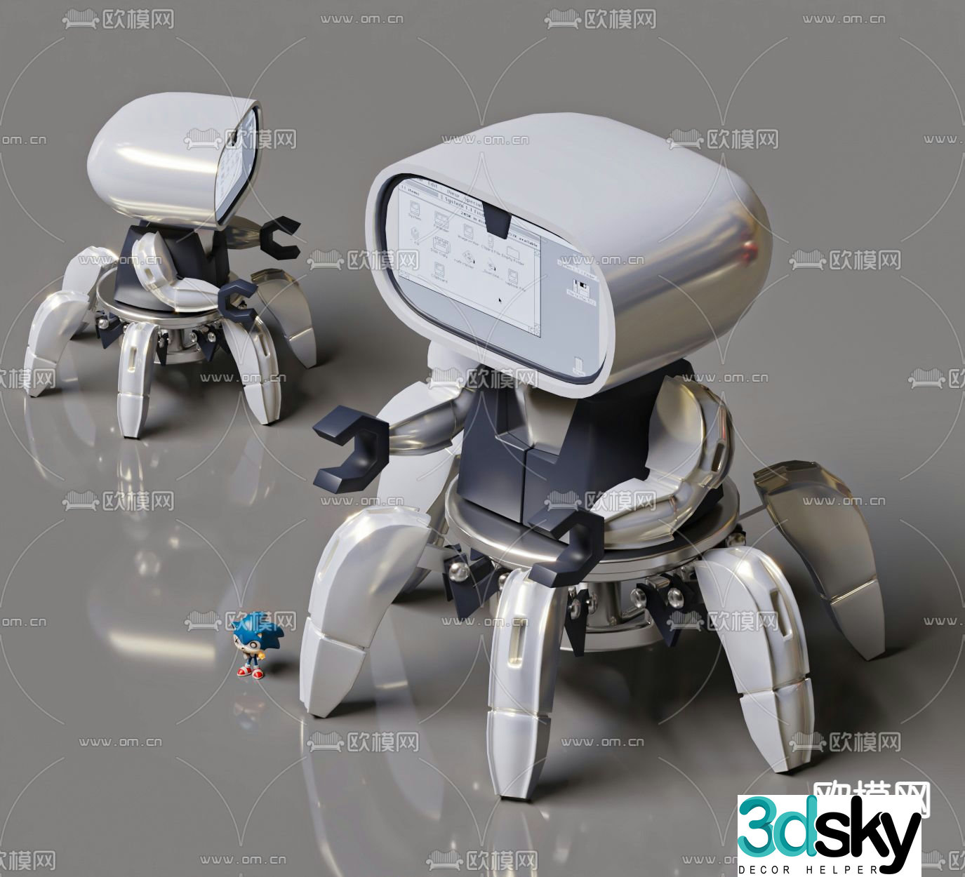 Intelligent robot 3d model