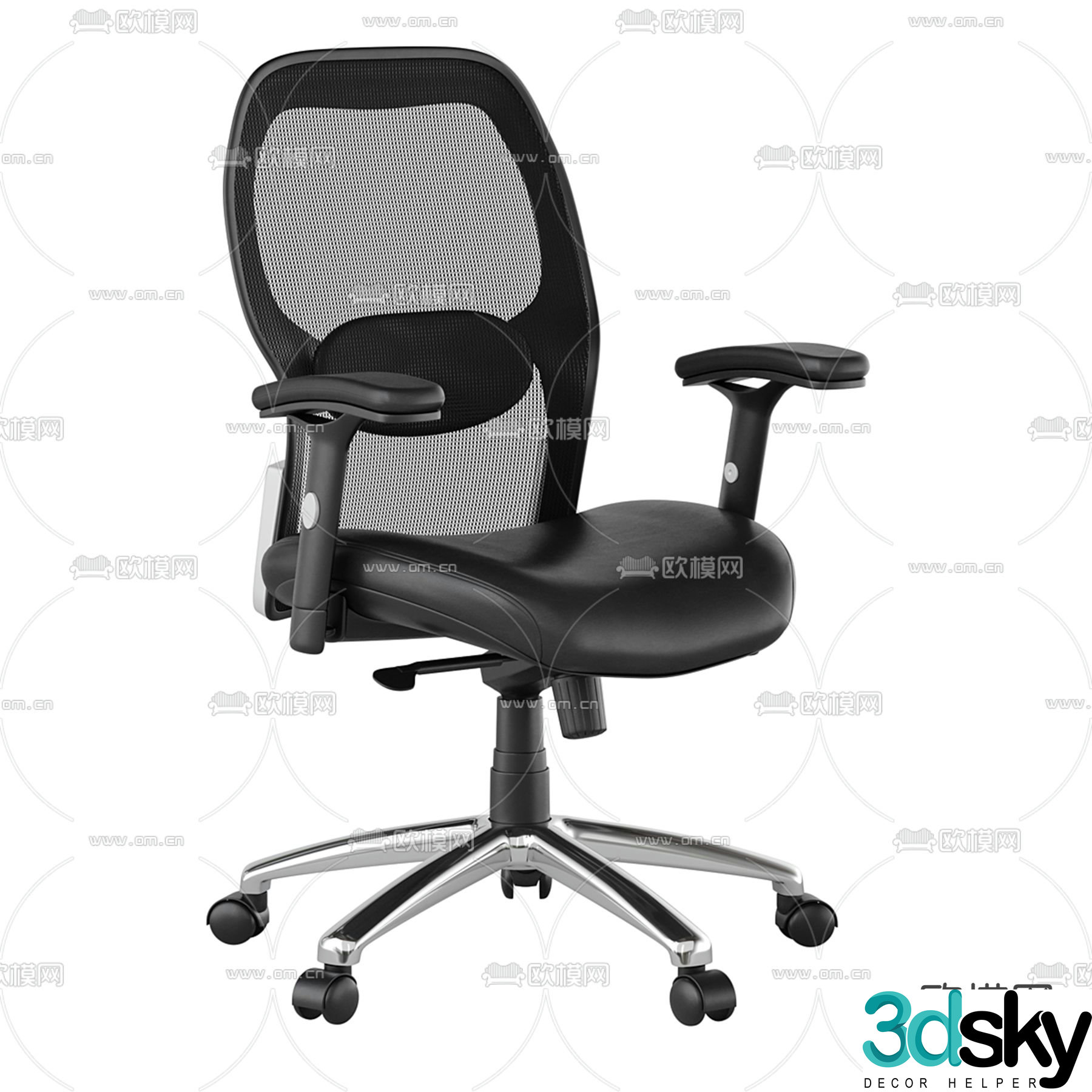 Office chair staff chair 3d model