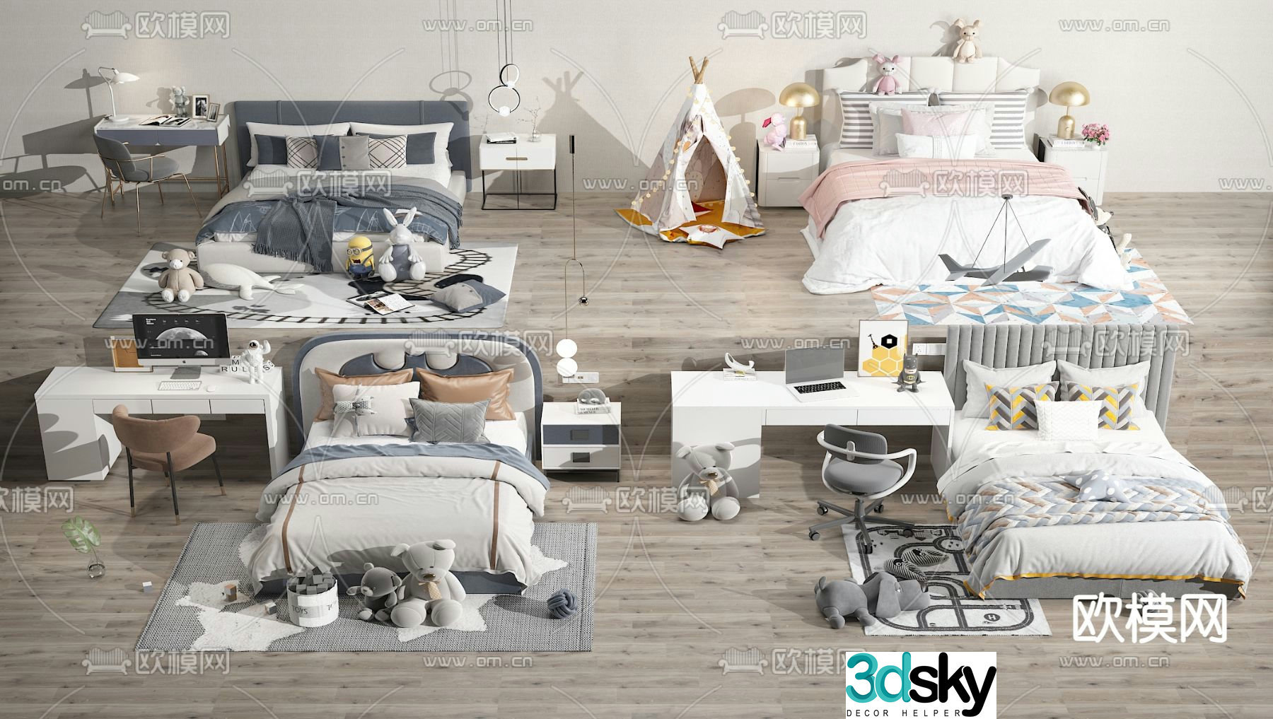 children’s bed child’s bed 3d model