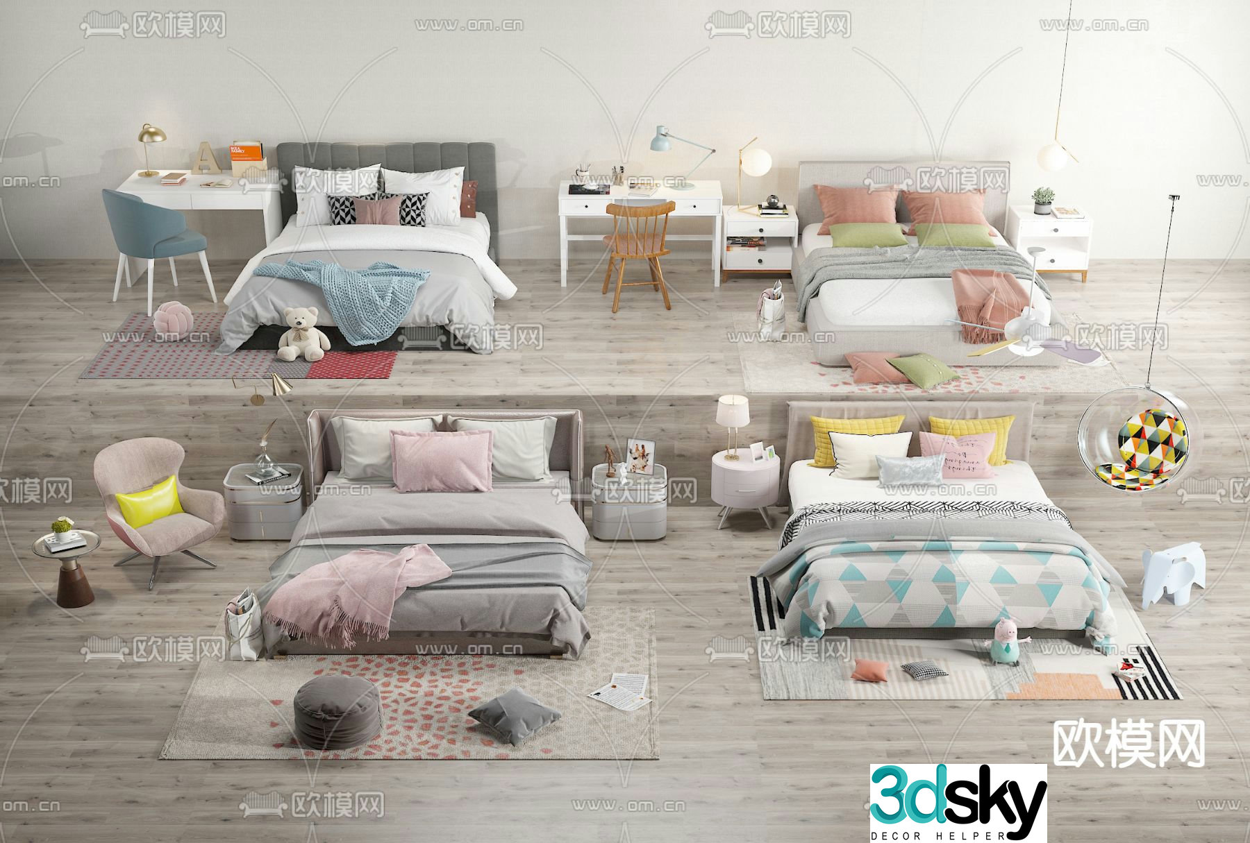 children’s bed child’s bed 3d model