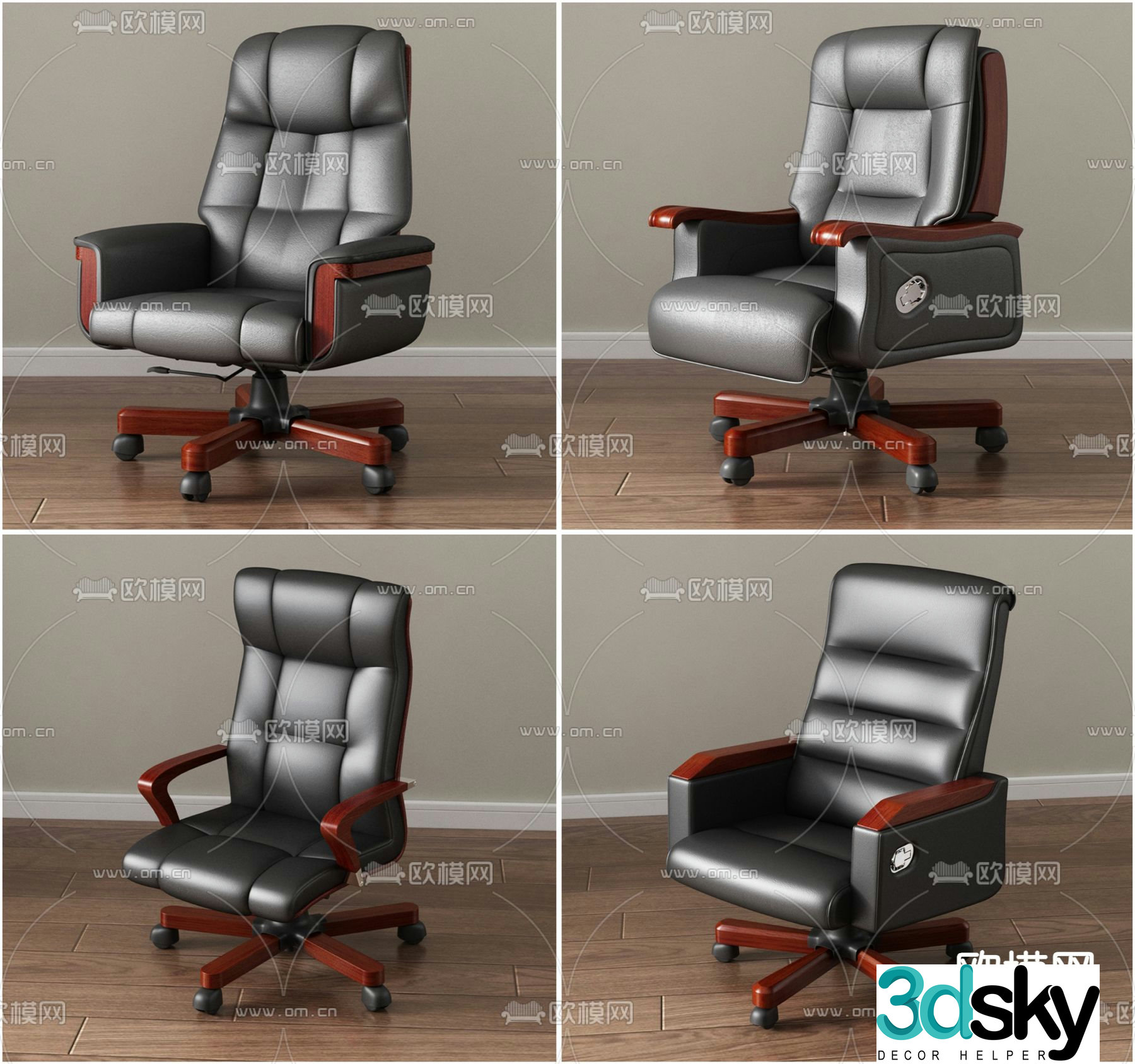 Office chair boss chair executive chair 3d model