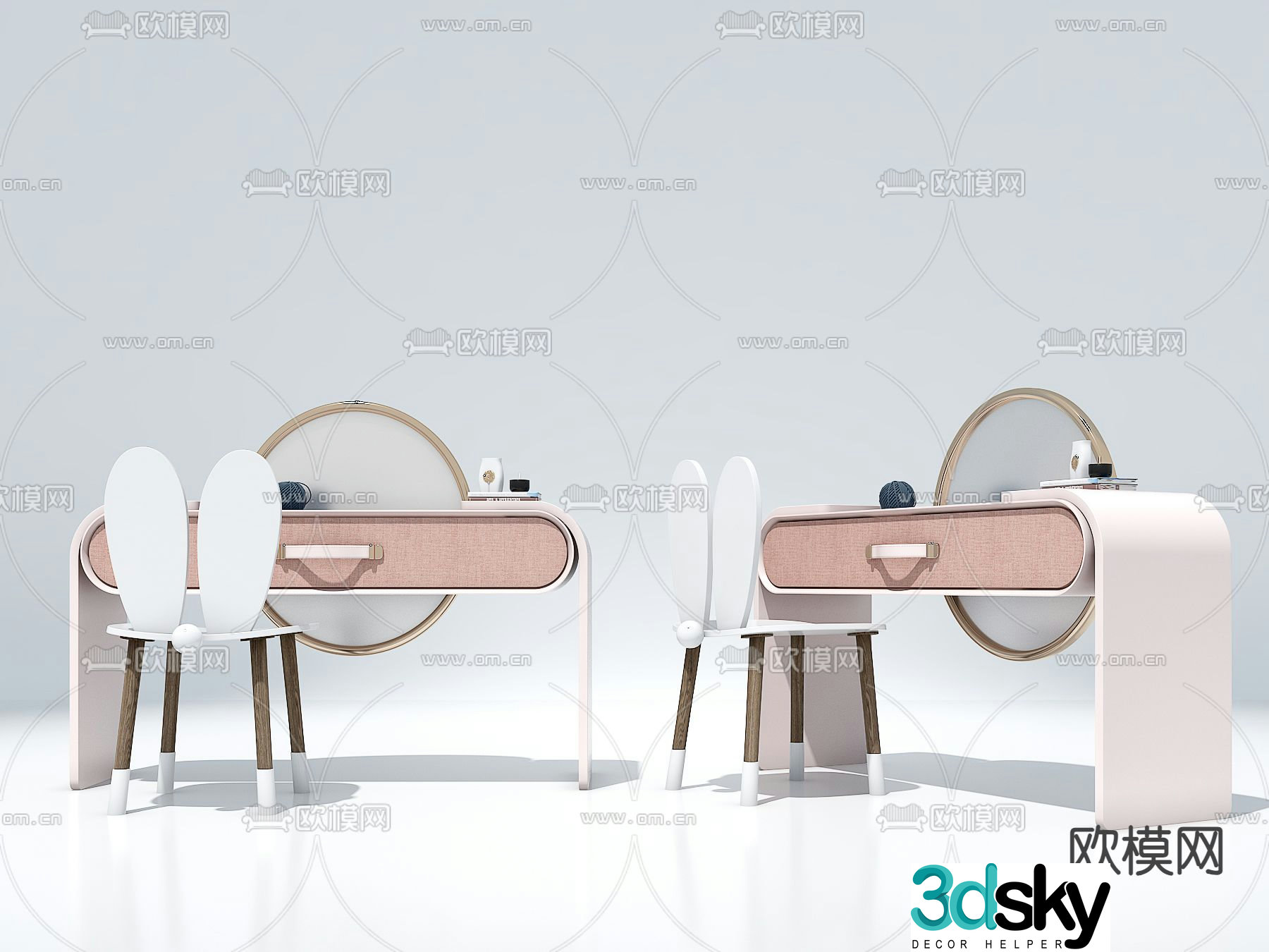 Children’s desk writing desk 3d model