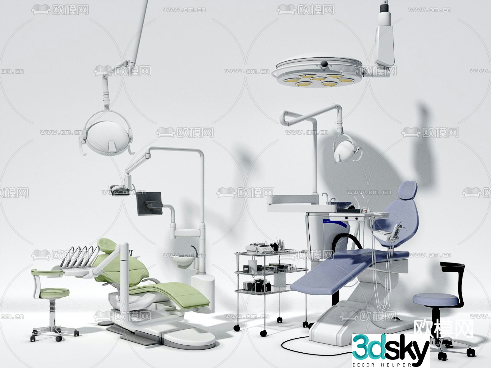 Dental instrument medical equipment 3d model