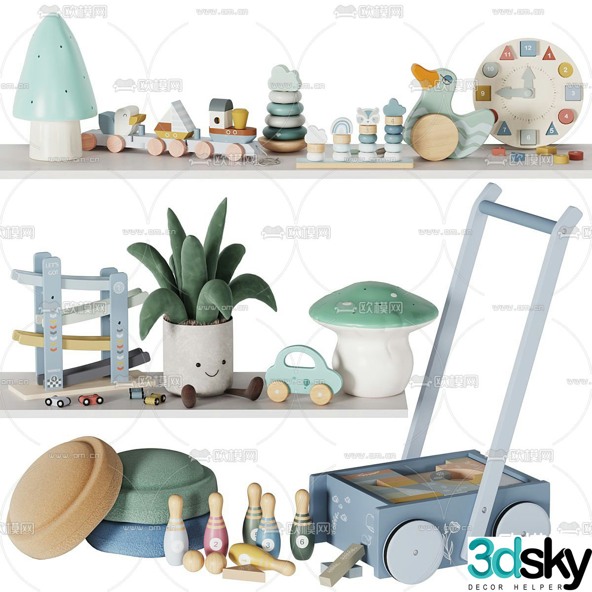 Children’s ornaments toys dolls dolls 3d model