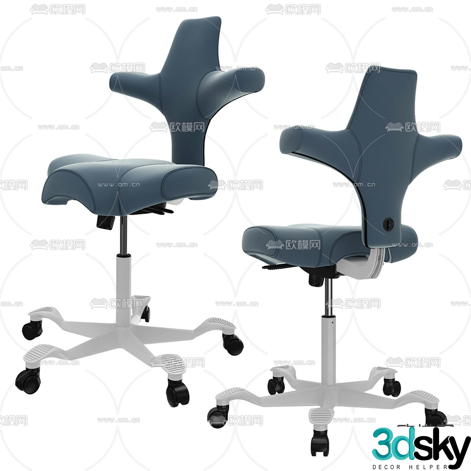 Office chair staff chair 3d model