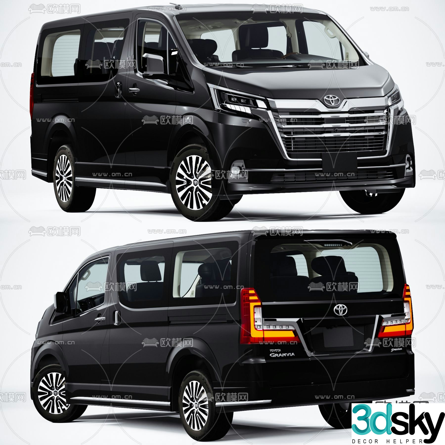 Toyota business car 3d model
