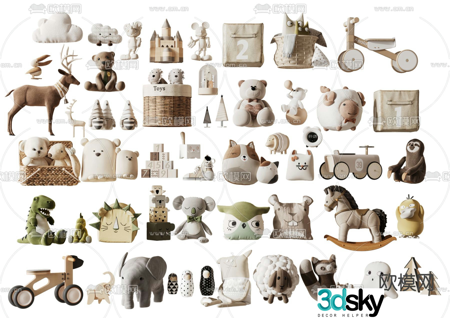 Toy Doll Doll Doll Trojan 3d model
