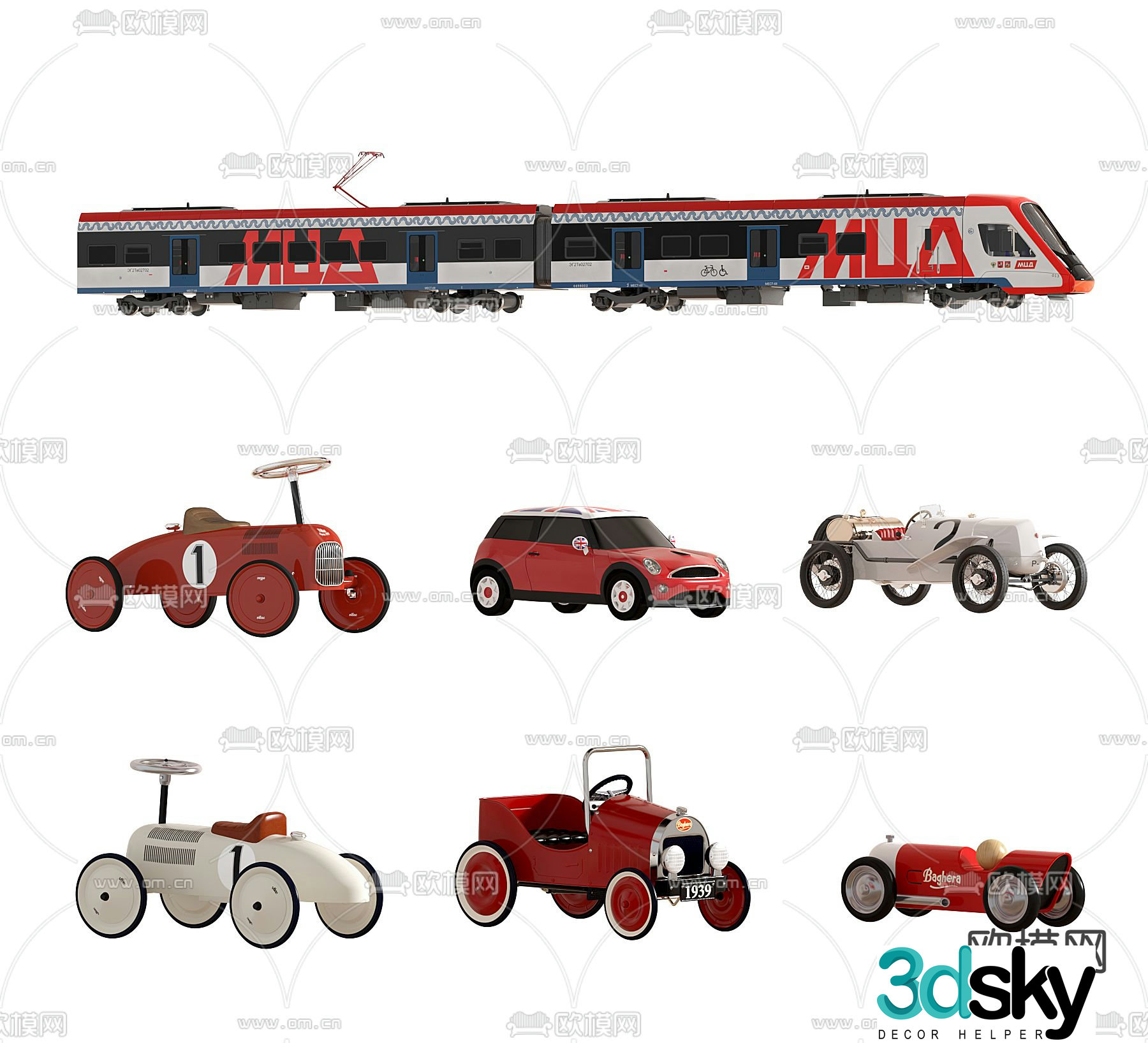 children’s toys children’s car toy car 3d model