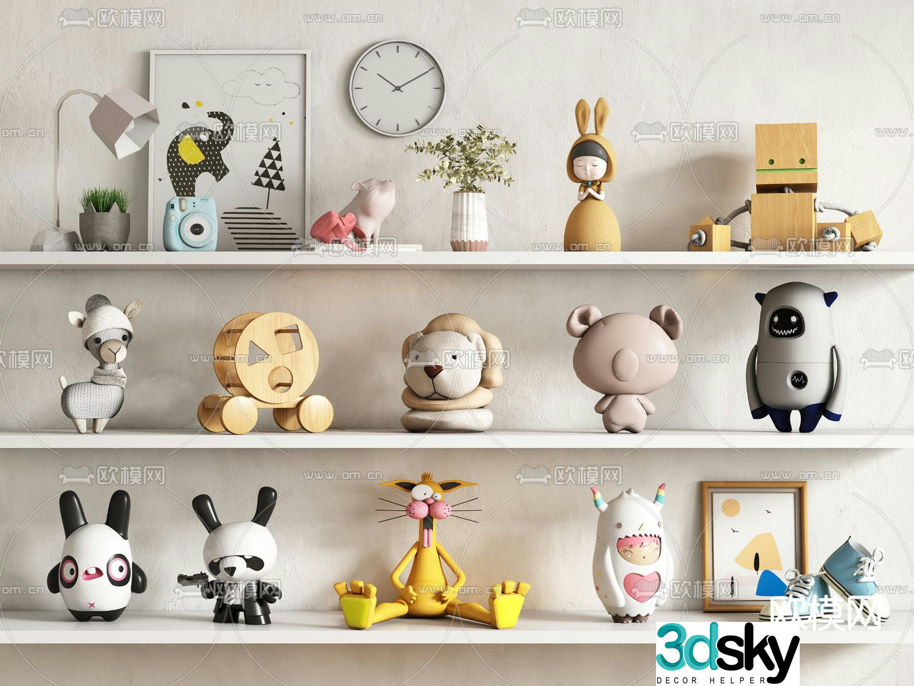 Children’s ornaments toys dolls dolls 3d model