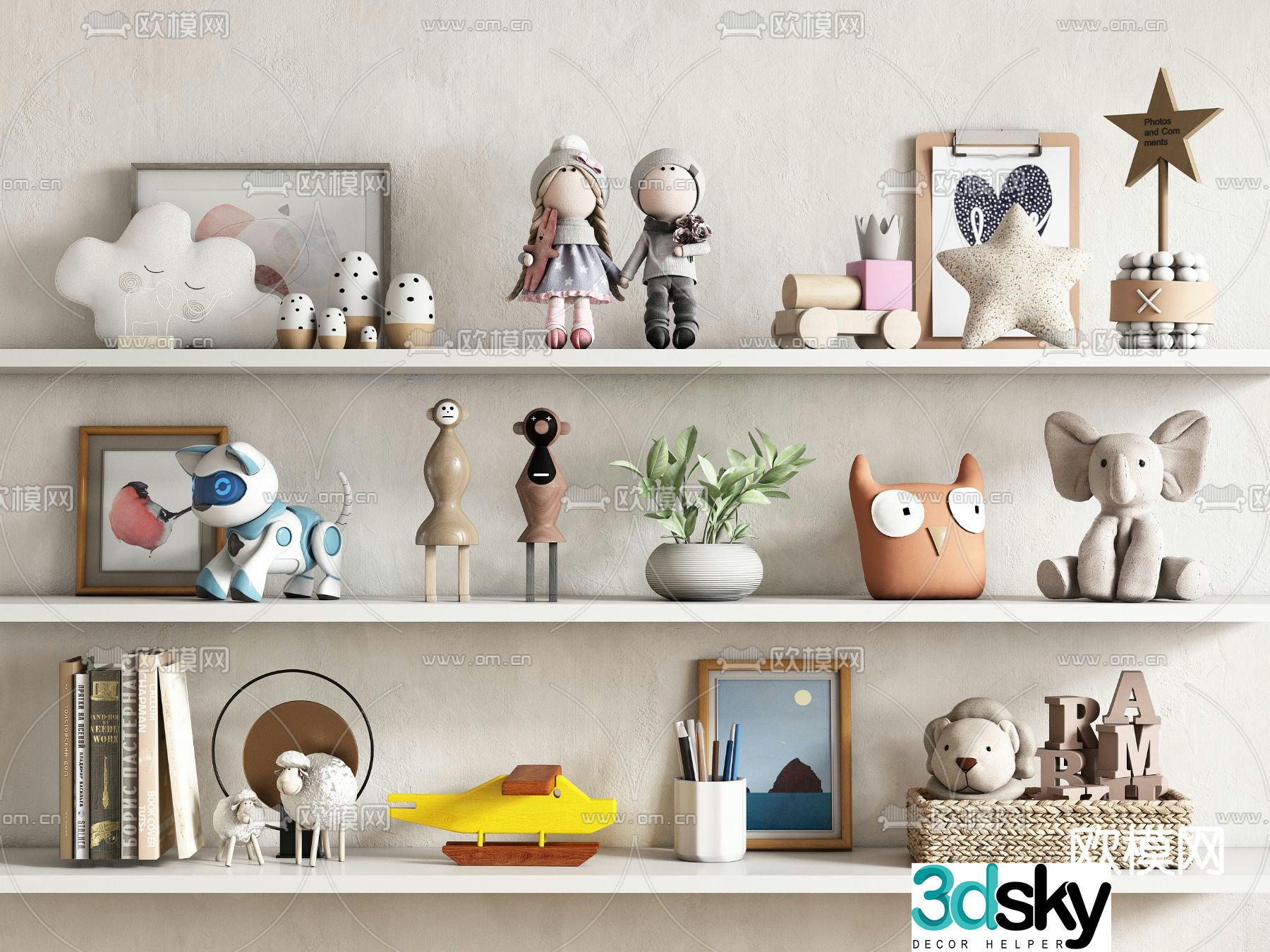 Children’s ornaments toys dolls dolls 3d model