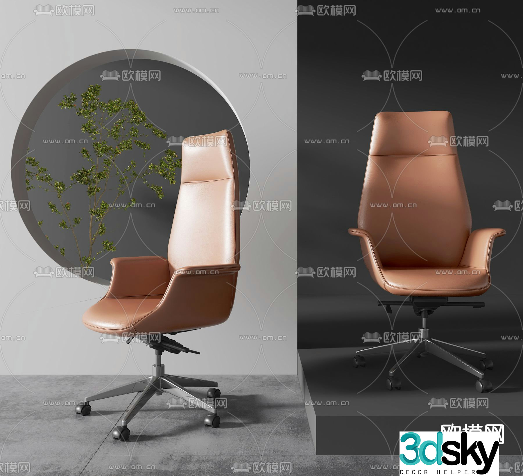 Office chair conference chair executive chair 3d model