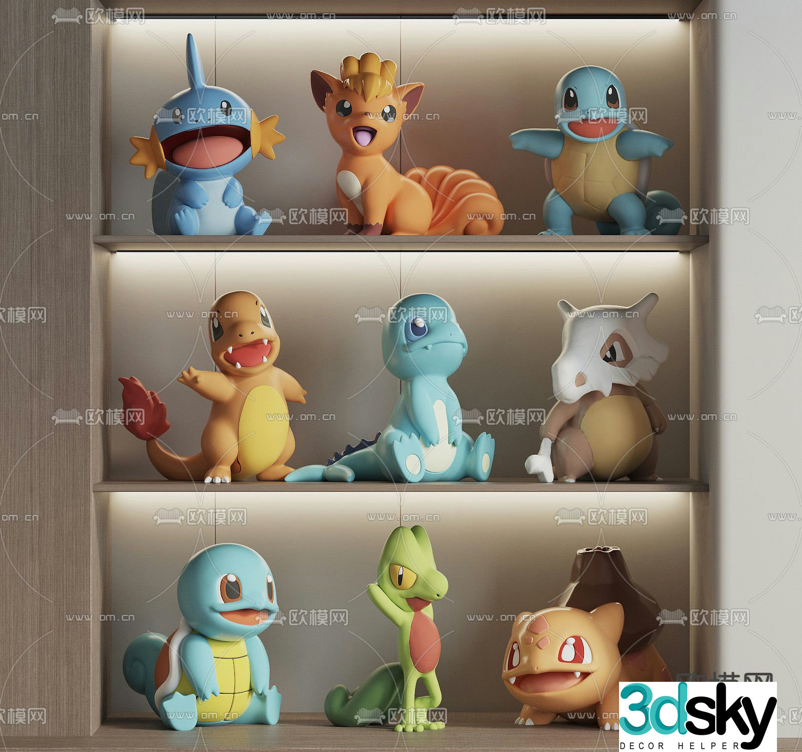 Toys Figures Dolls Squirtle 3d model