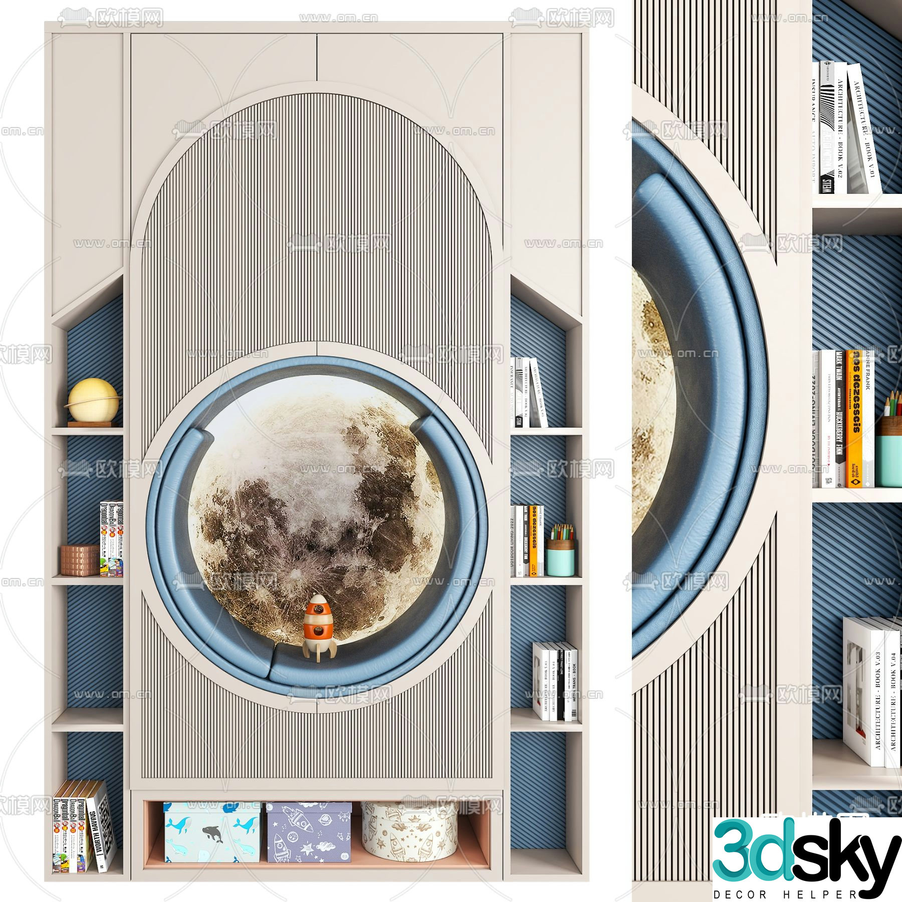 Children’s decorative cabinet storage cabinet 3d model
