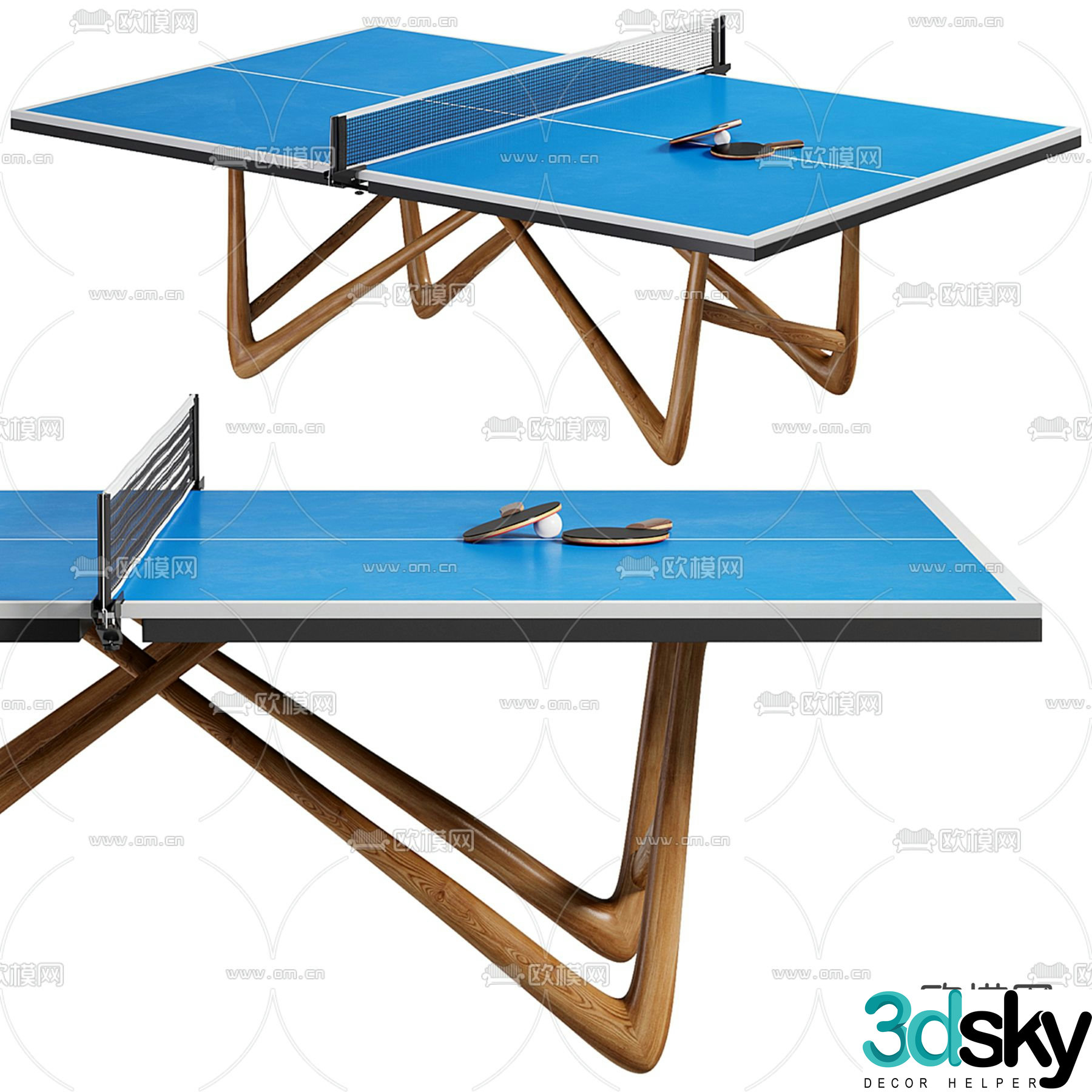 ping pong table 3d model