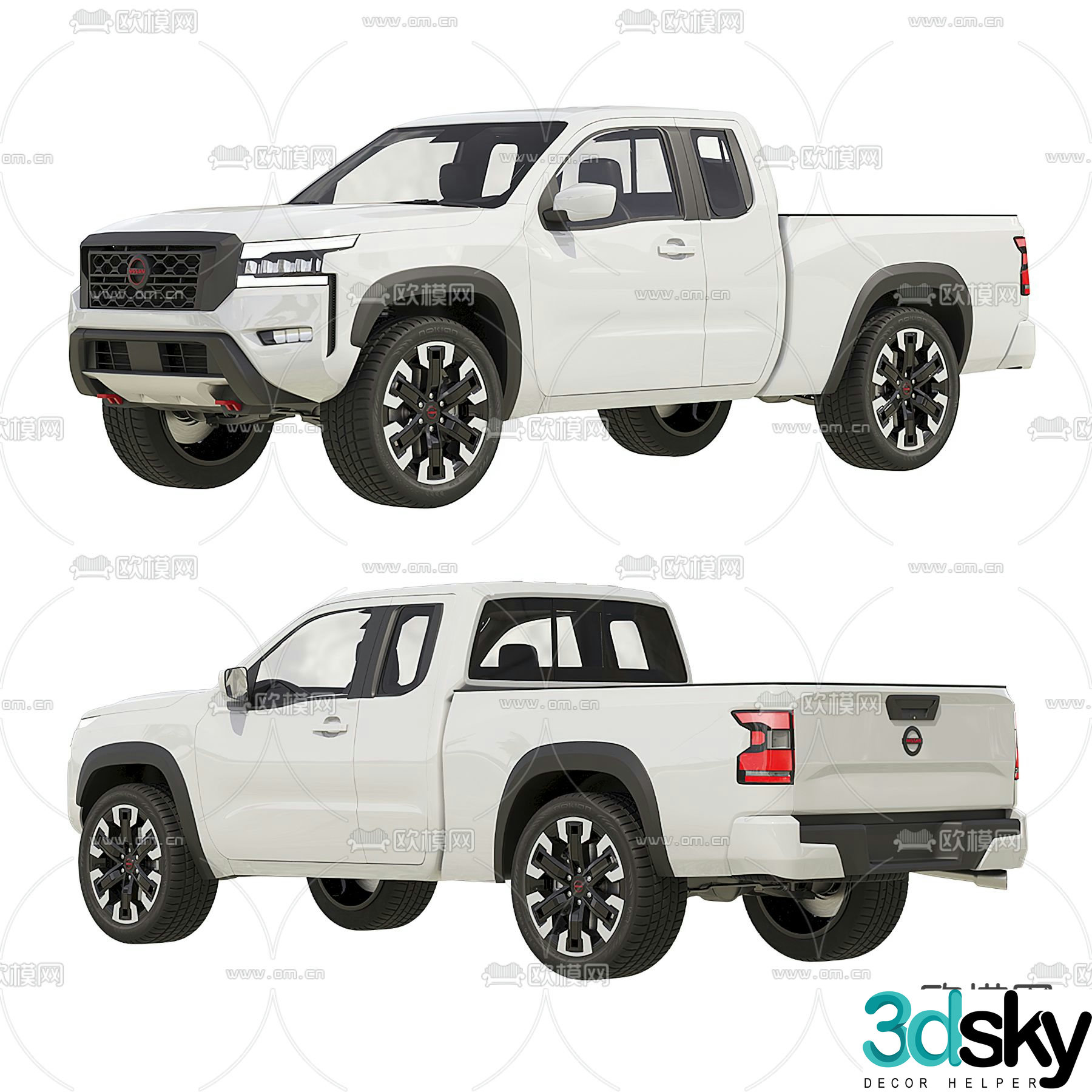 Pickup car 3d model