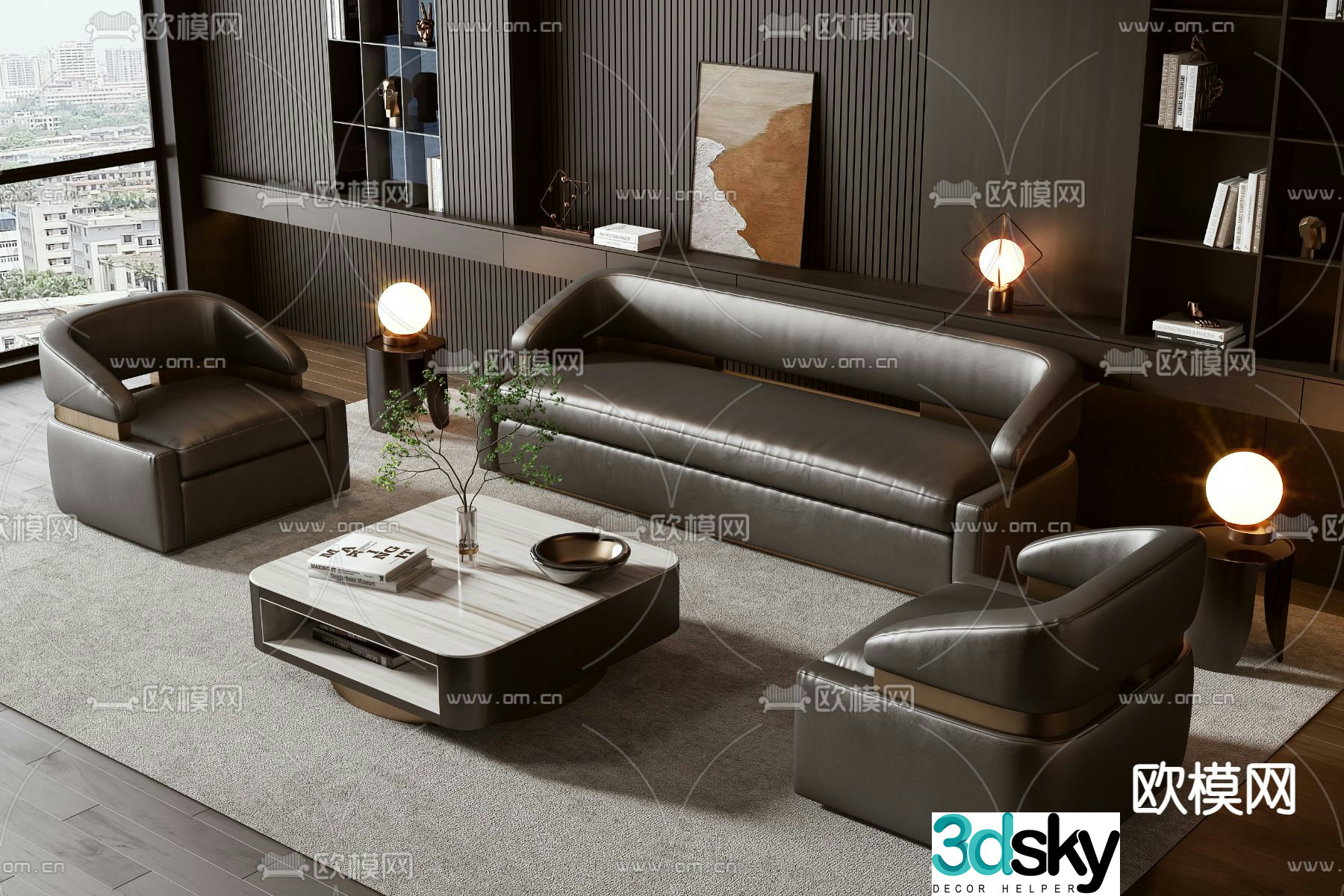 Office sofa 3d model