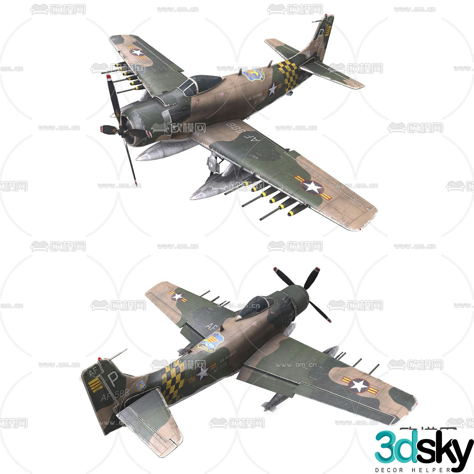 aircraft fighter 3d model