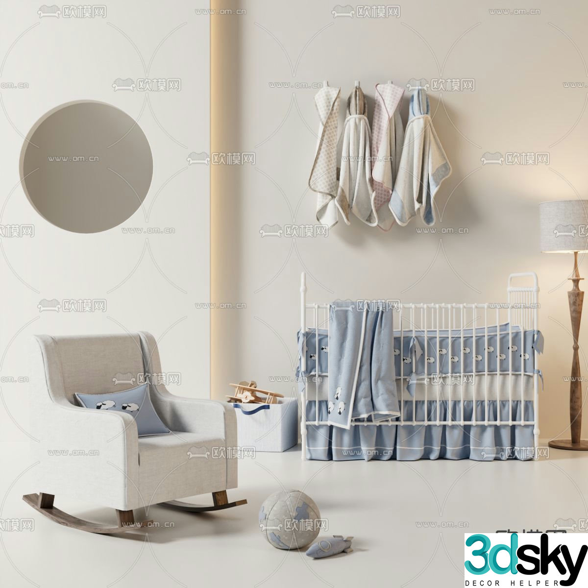 crib 3d model