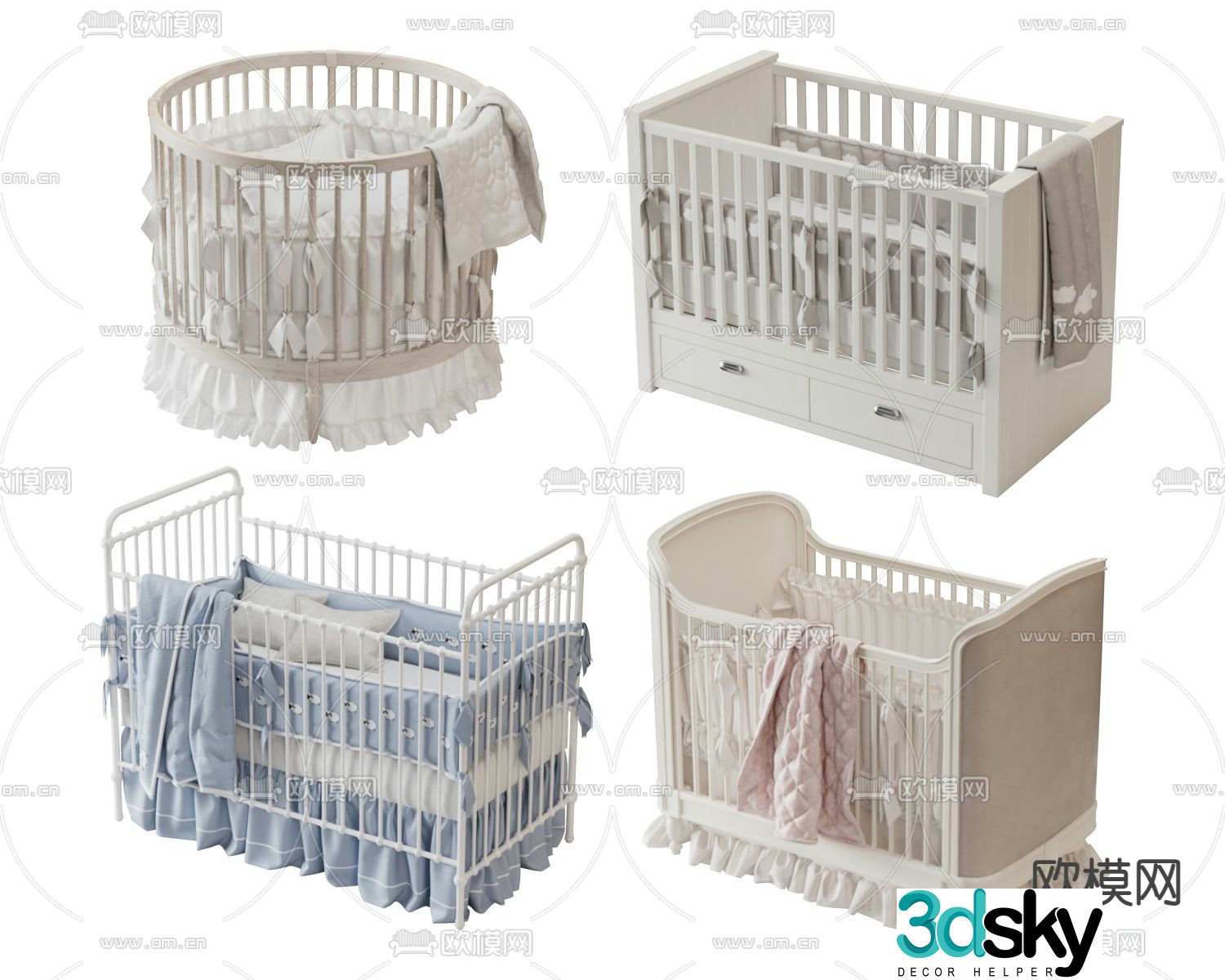 crib 3d model