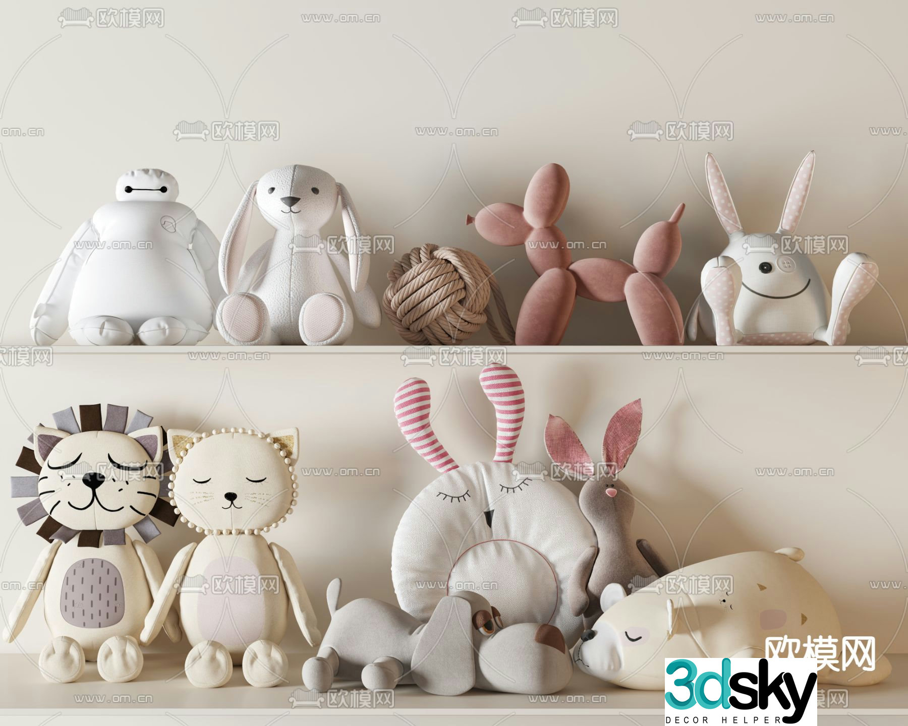 children toys doll doll doll 3d model