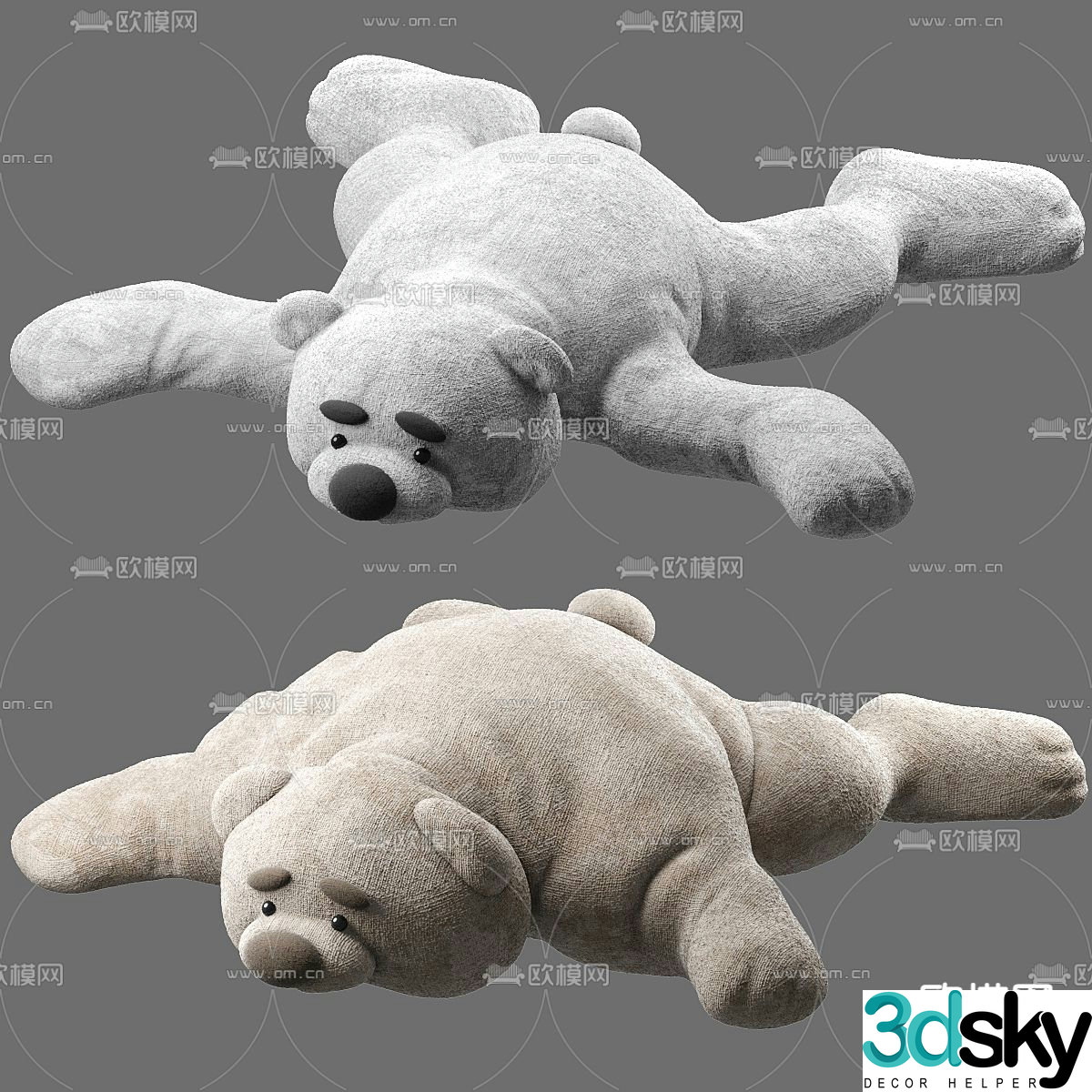 Plush toy Pupa Bear 3D model