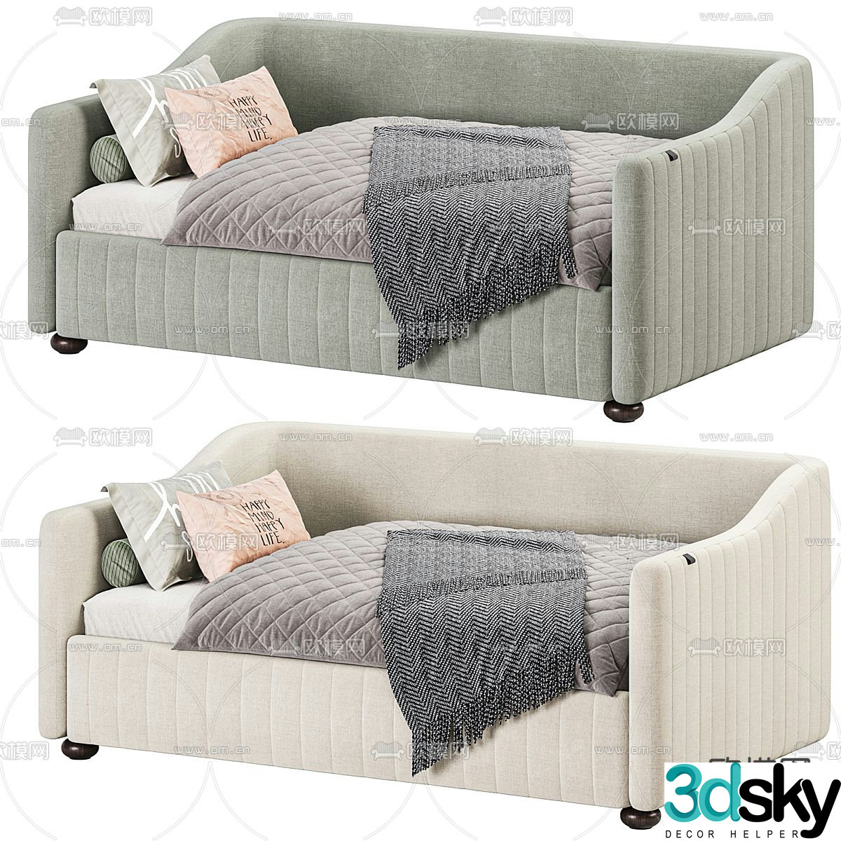 Children’s bed sofa bed 3d model