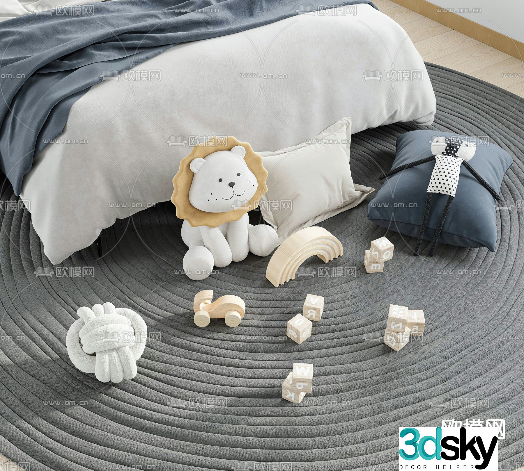 Plush toy doll doll 3d model