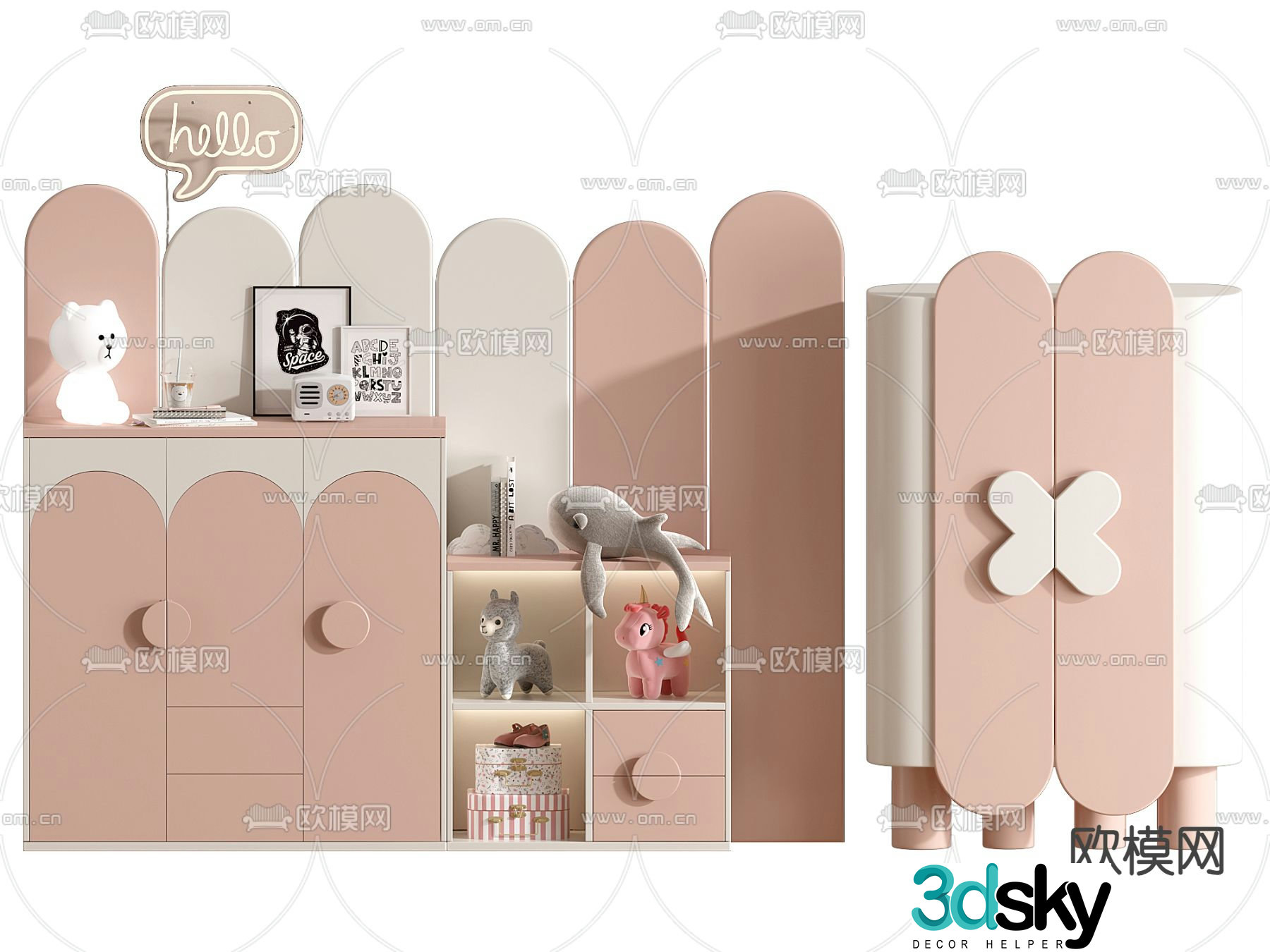 Children’s wardrobe 3d model