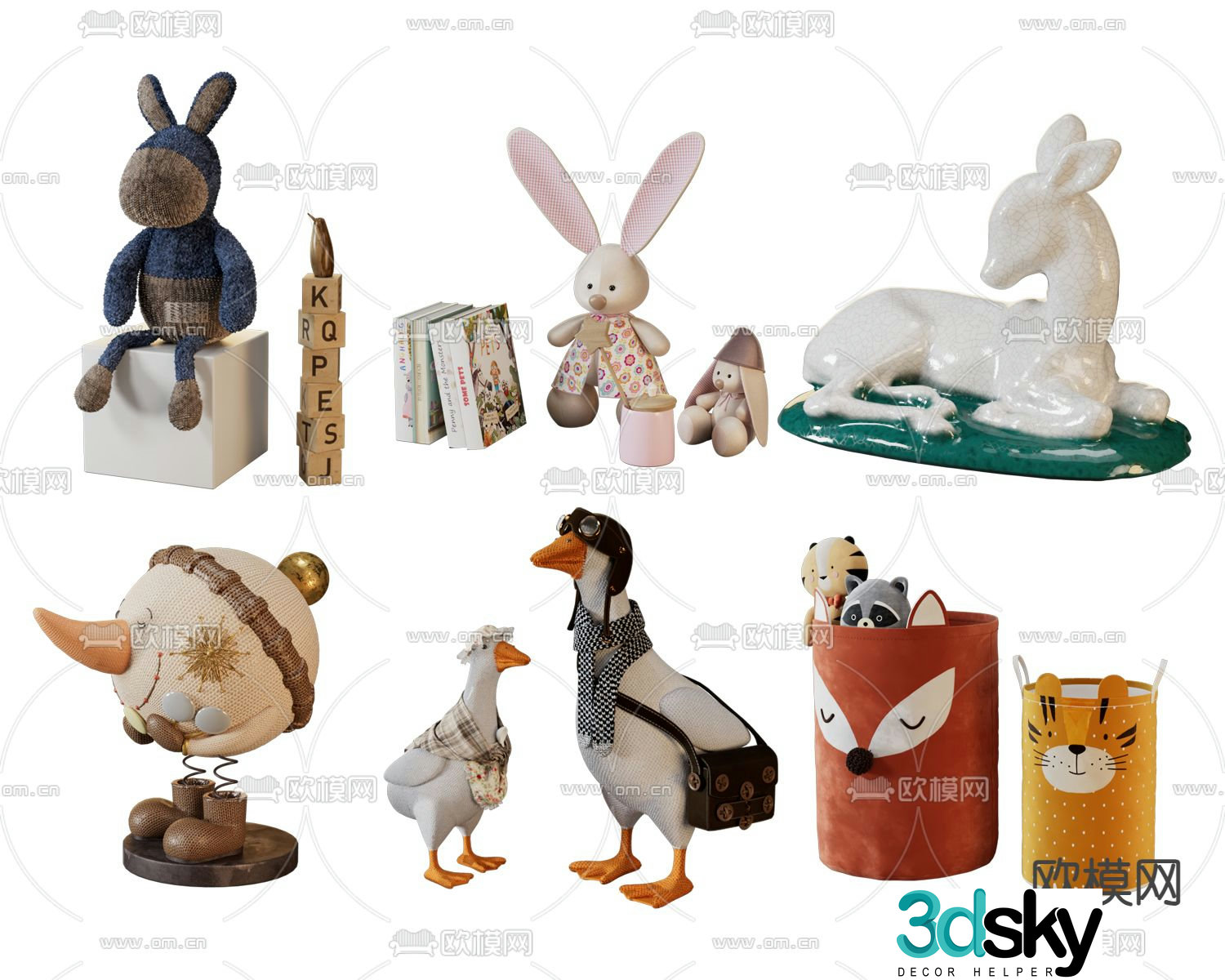 toy figurine doll 3d model