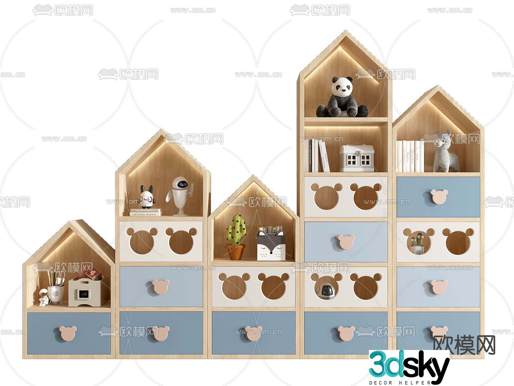 Children’s storage cabinet 3d model