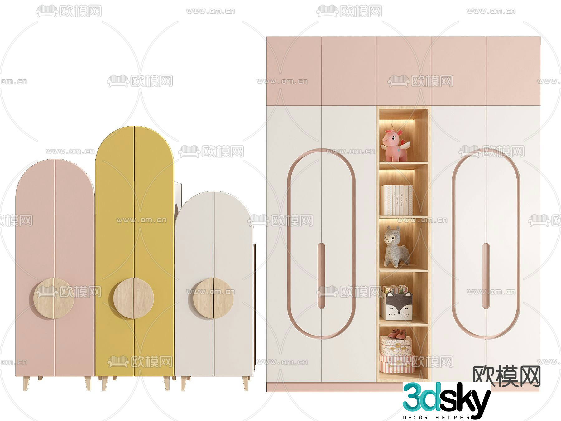 Children’s wardrobe 3d model