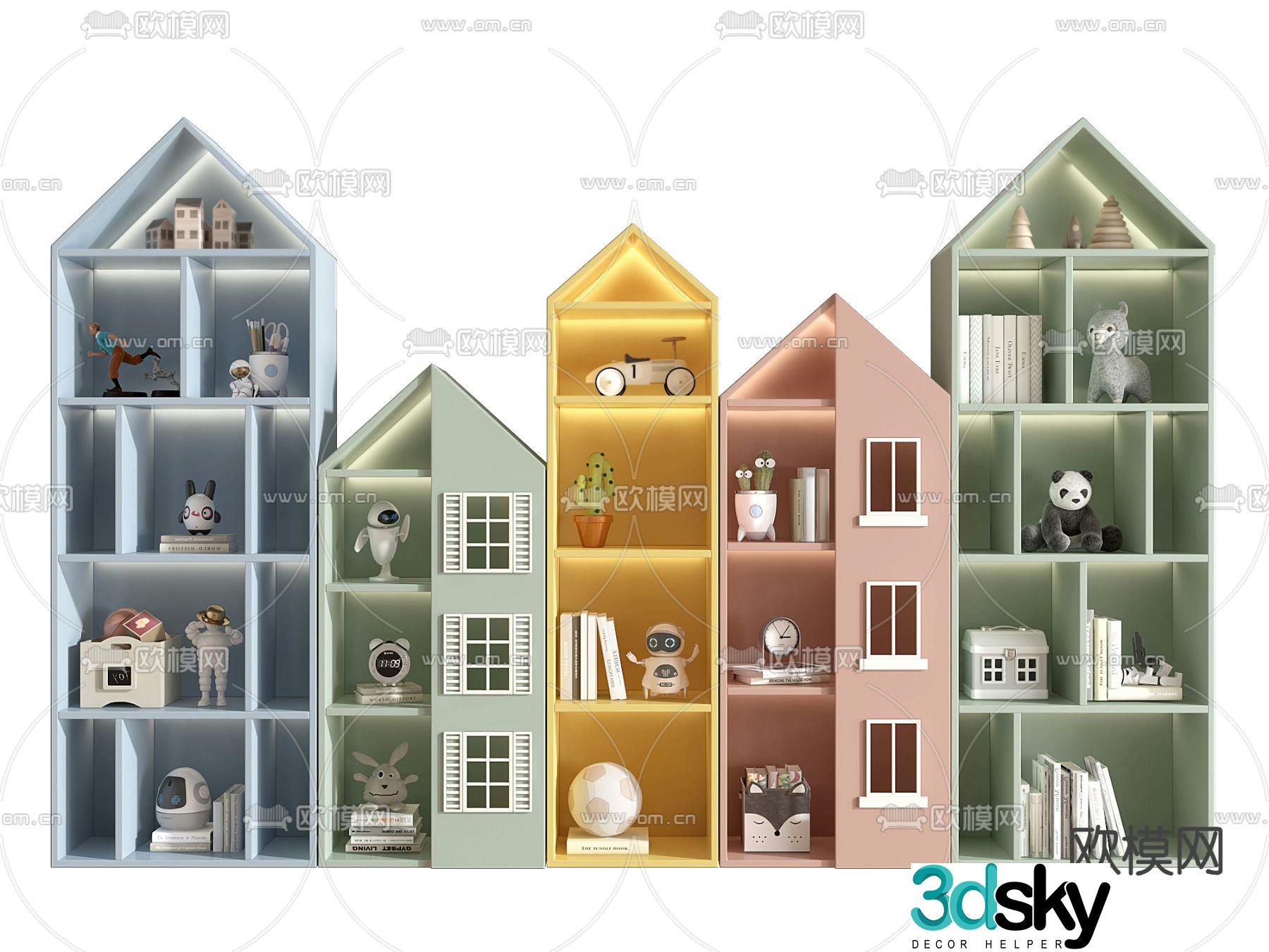 Children’s storage cabinet 3d model