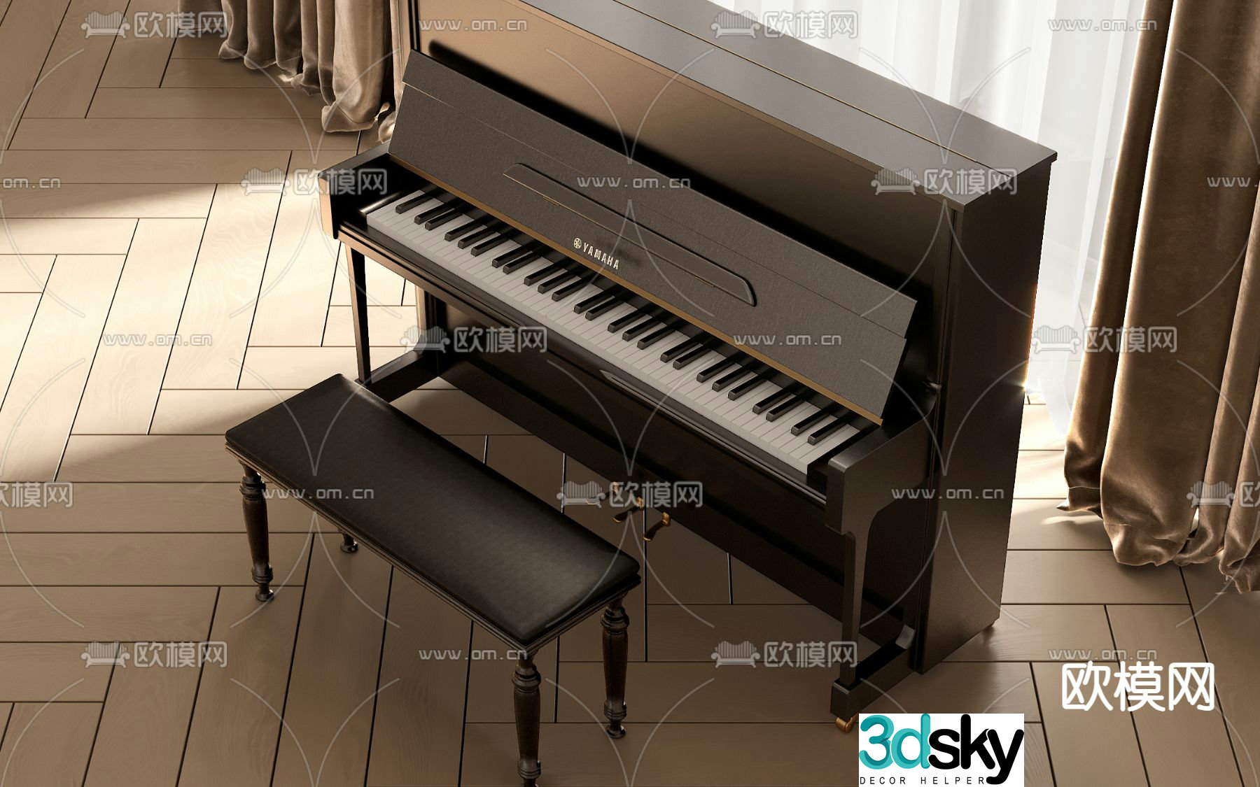 piano 3d model