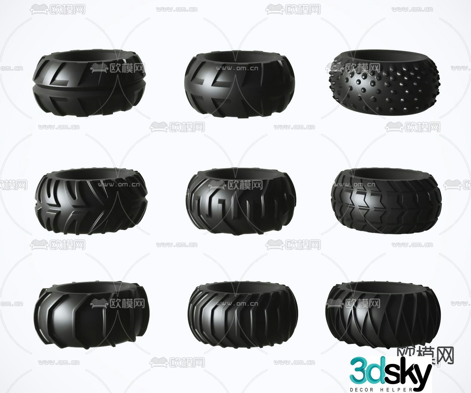 tire wheel 3d model