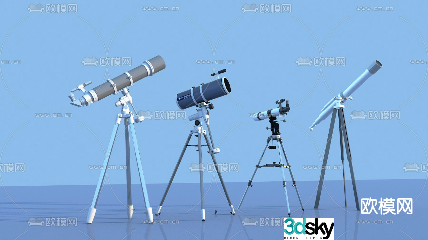 telescope 3d model