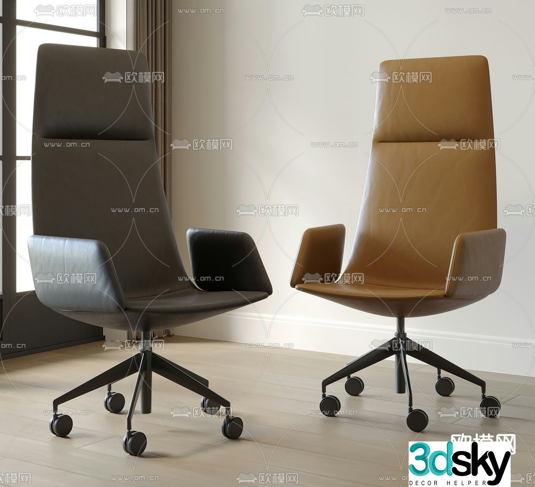 Office chair executive chair boss chair 3d model