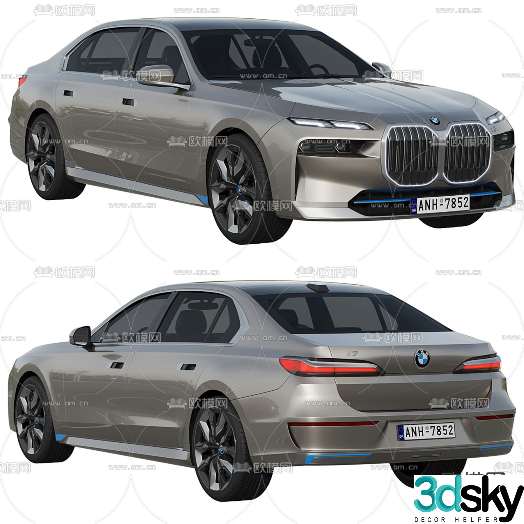 bmw car 3d model
