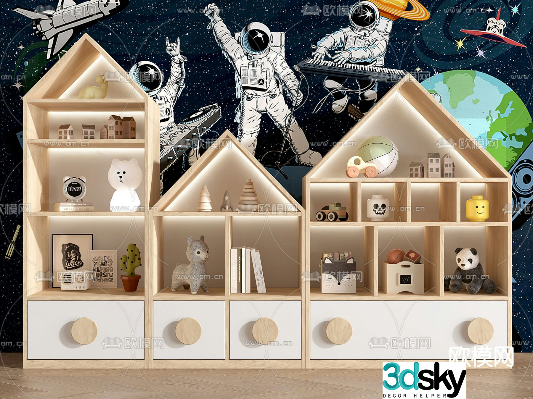 Children’s cabinet toy cabinet 3d model