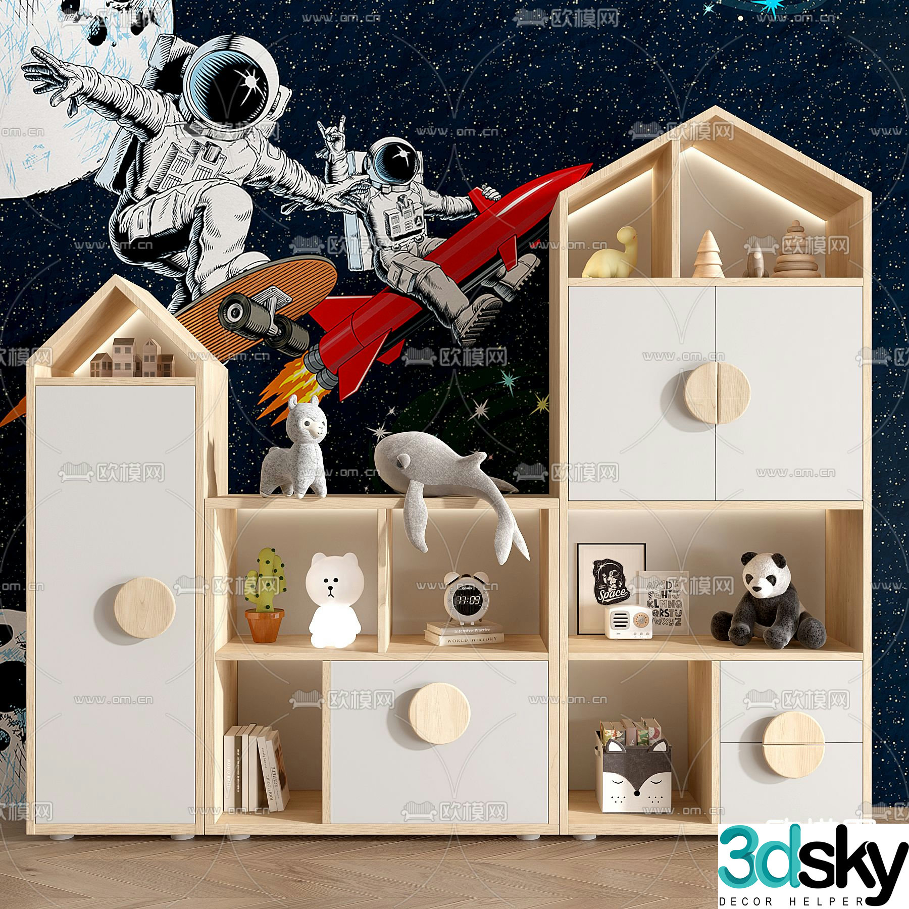 Children’s cabinet toy cabinet 3d model