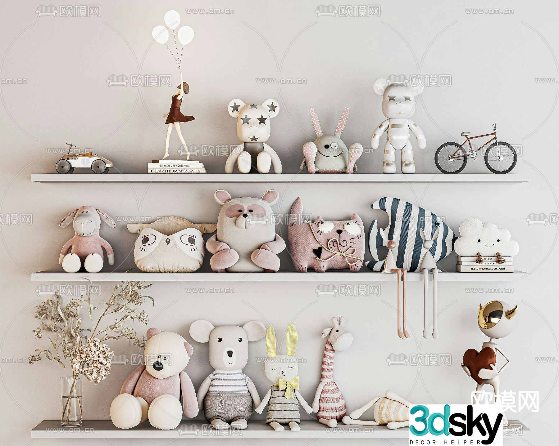 toy doll ragdoll doll 3d model