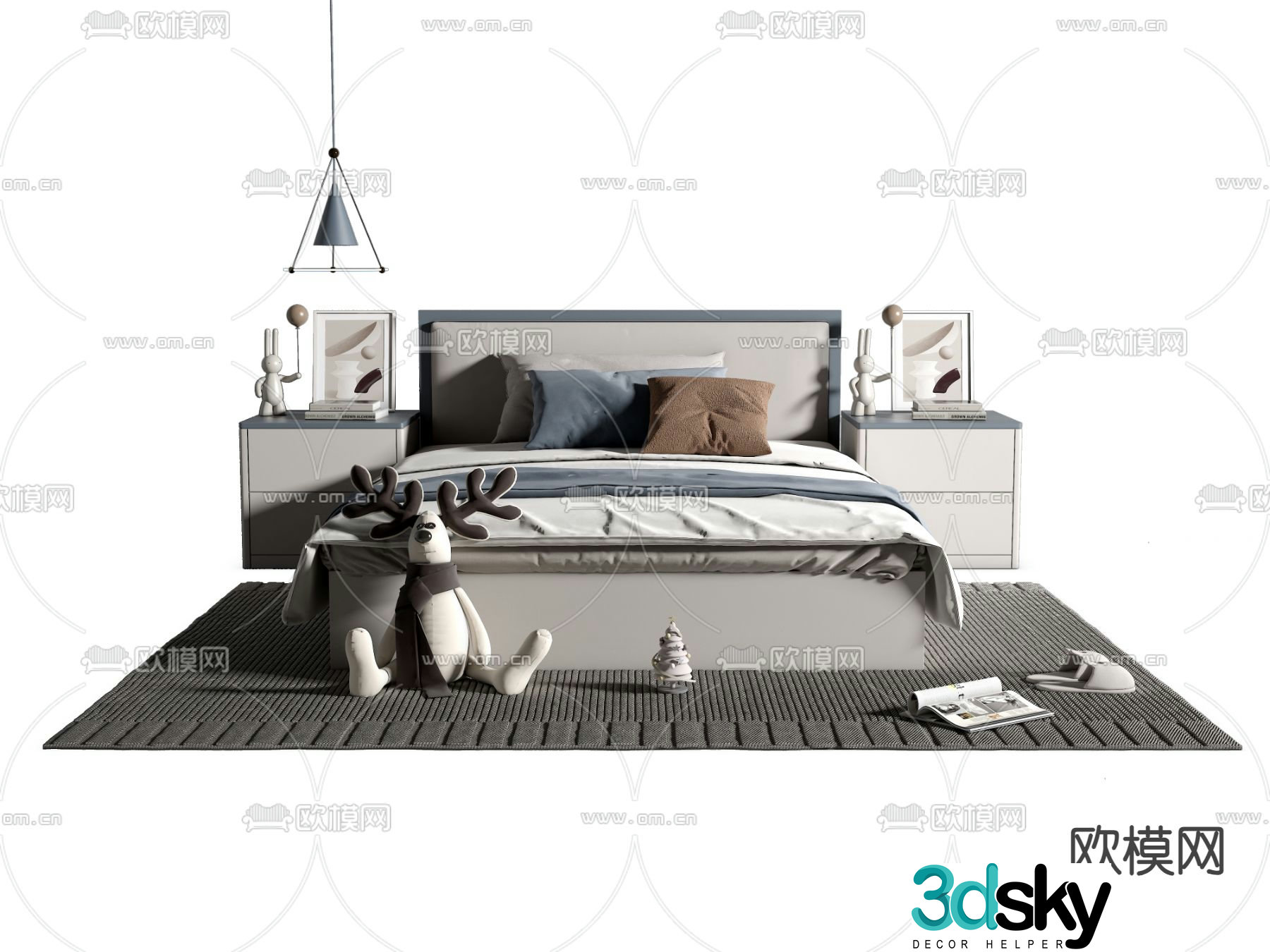 children’s bed boy’s bed kid’s bed 3d model