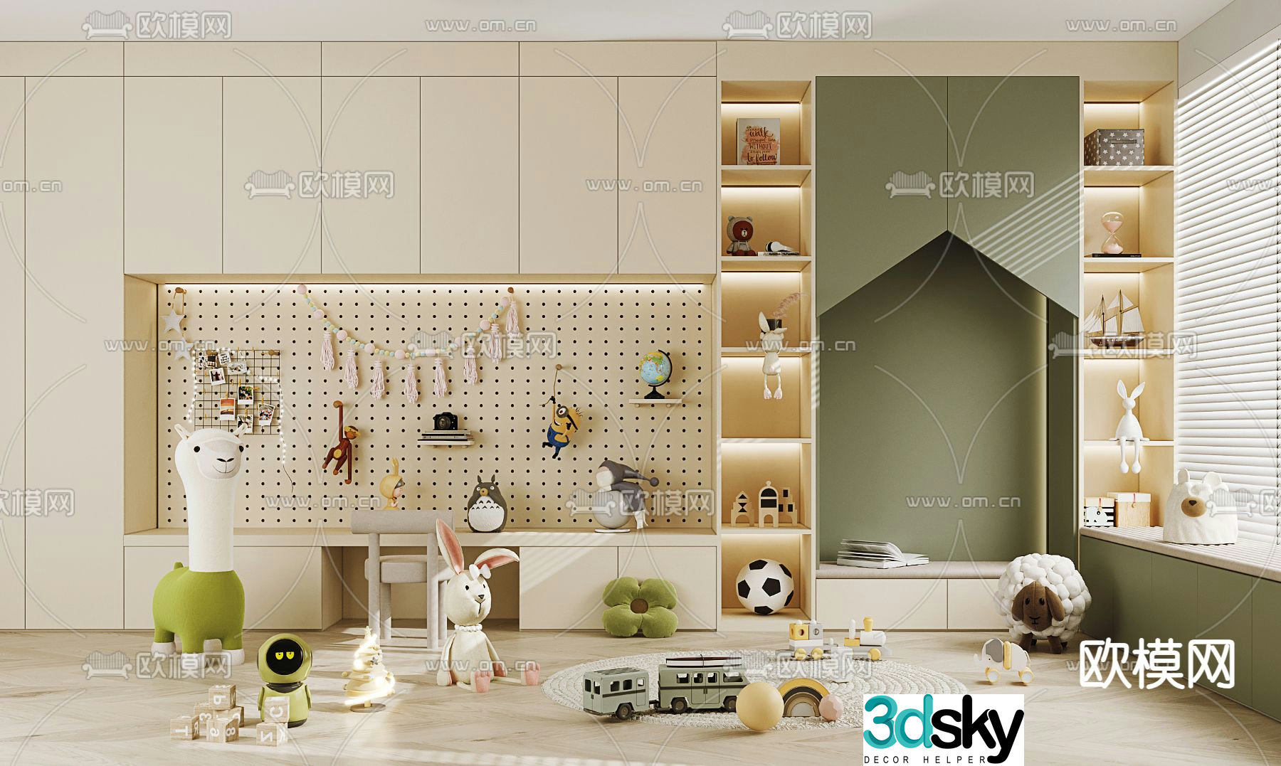 Children’s cabinet toy cabinet 3d model
